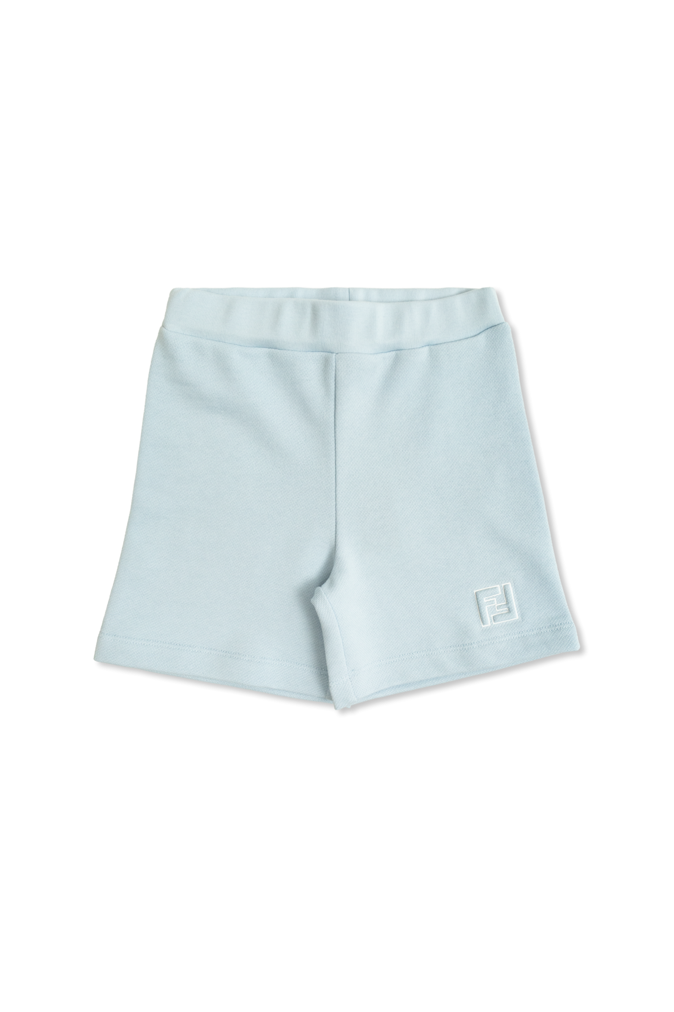 Fendi Kids Szorty Z Logo, Unisex, Niebieski