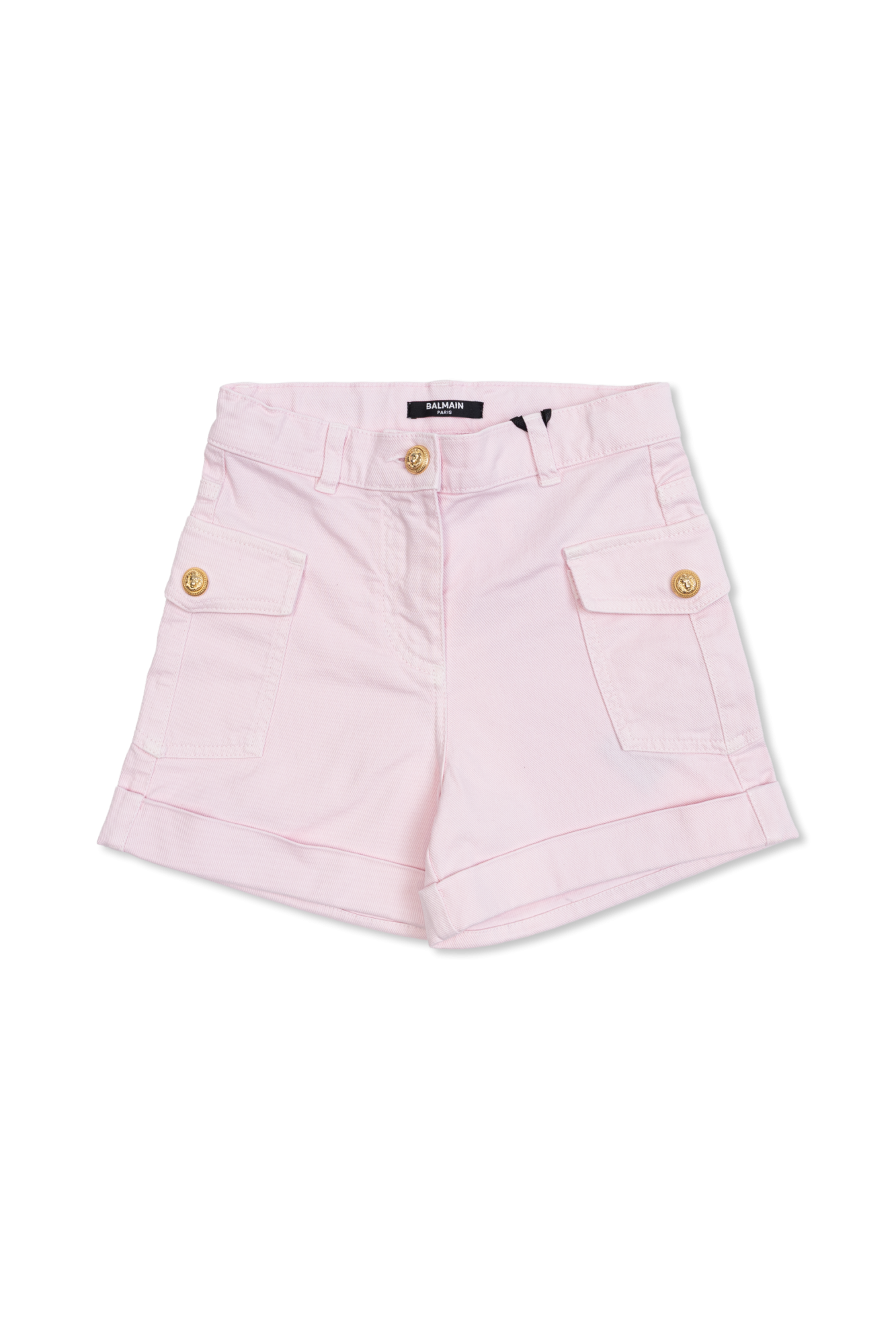 Balmain Kids Jeansowe Szorty Typu `cargo`, Unisex, Różowy
