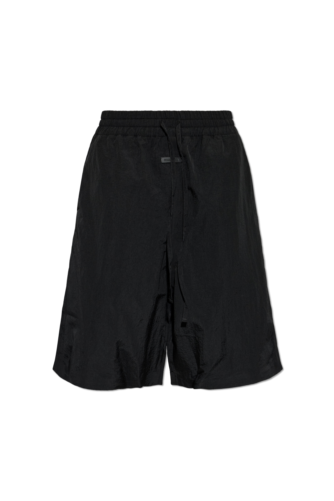 Fear Of God Szorty Z Naszywką Z Logo, Mężczyźni, Czarny