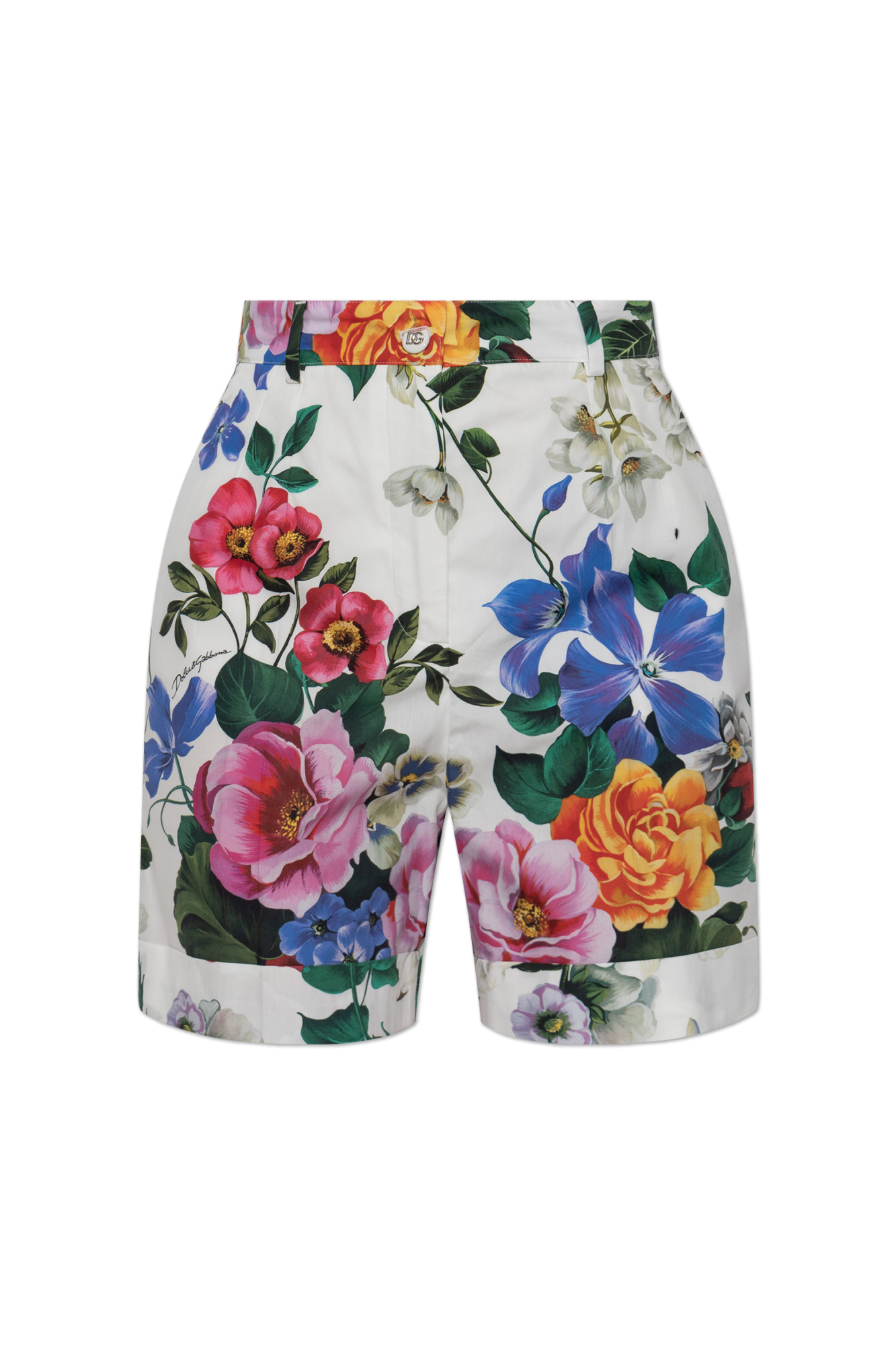 Dolce & Gabbana Szorty Z Motywem Kwiatowym, Kobiety, Multikolor