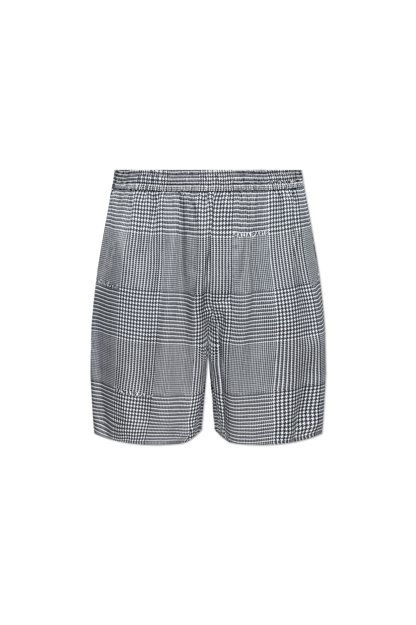 Balmain Spodnie W Pepitkę, Mężczyźni, Szary