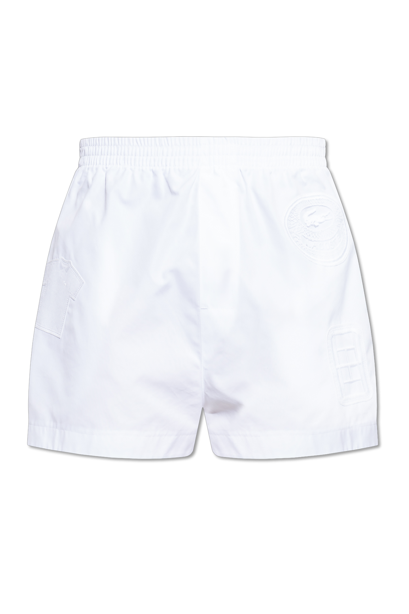 LACOSTE RUNWAY Szorty Z Logo, Mężczyźni, Biały