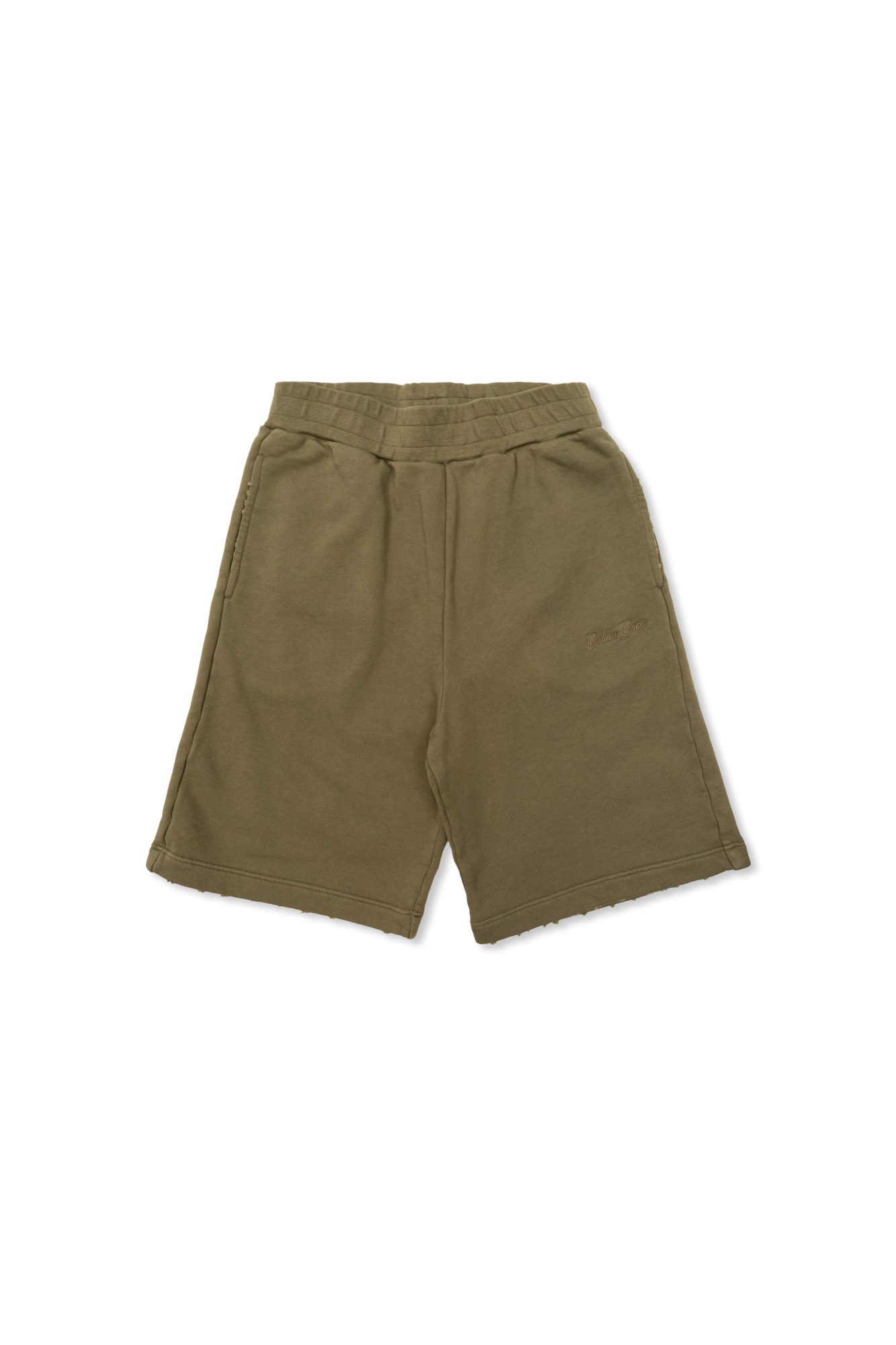 Golden Goose Kids Szorty Z Wyszytym Logo, Unisex, Zielony