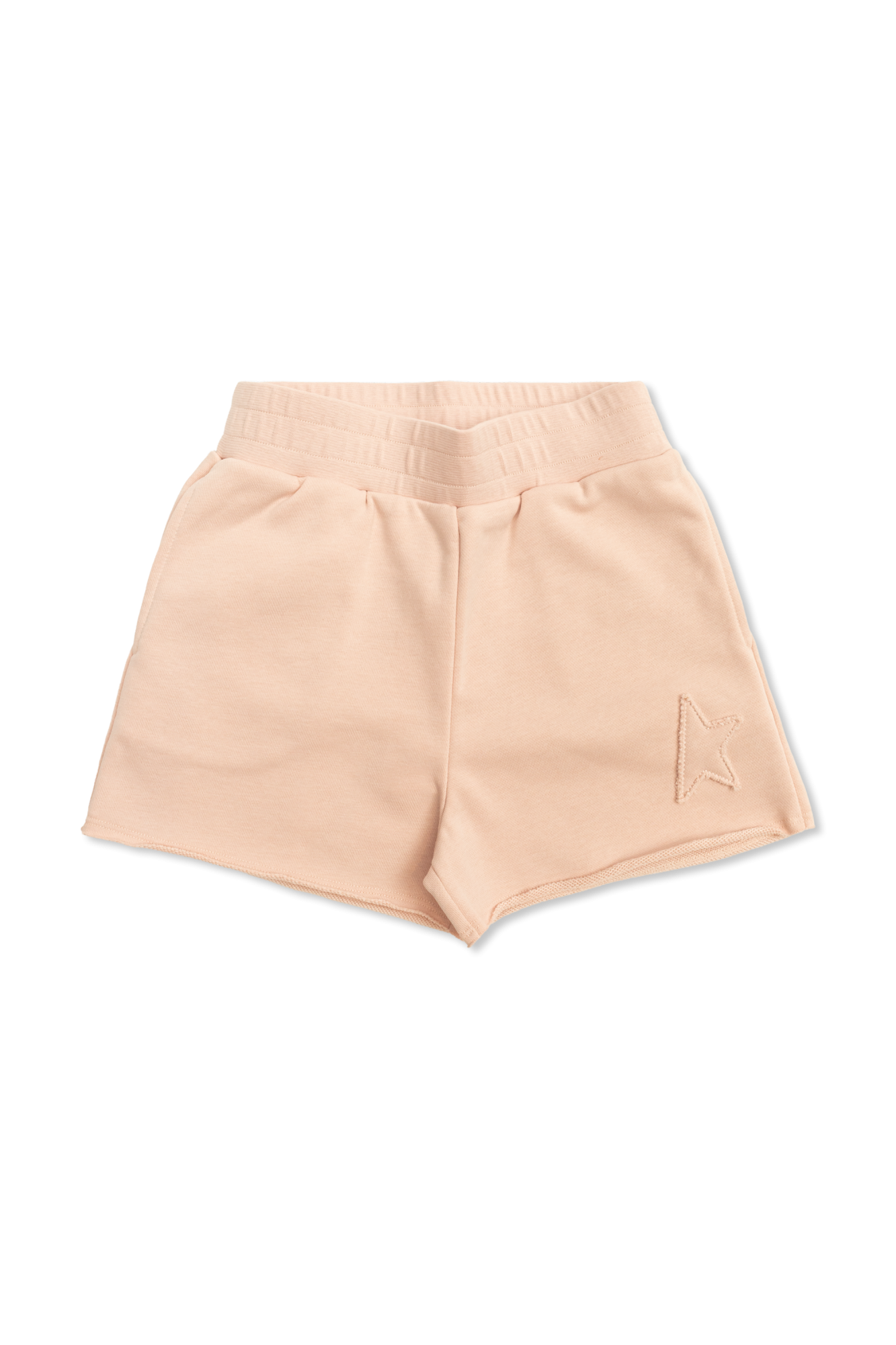 Golden Goose Kids Szorty Z Naszywką, Unisex, Różowy