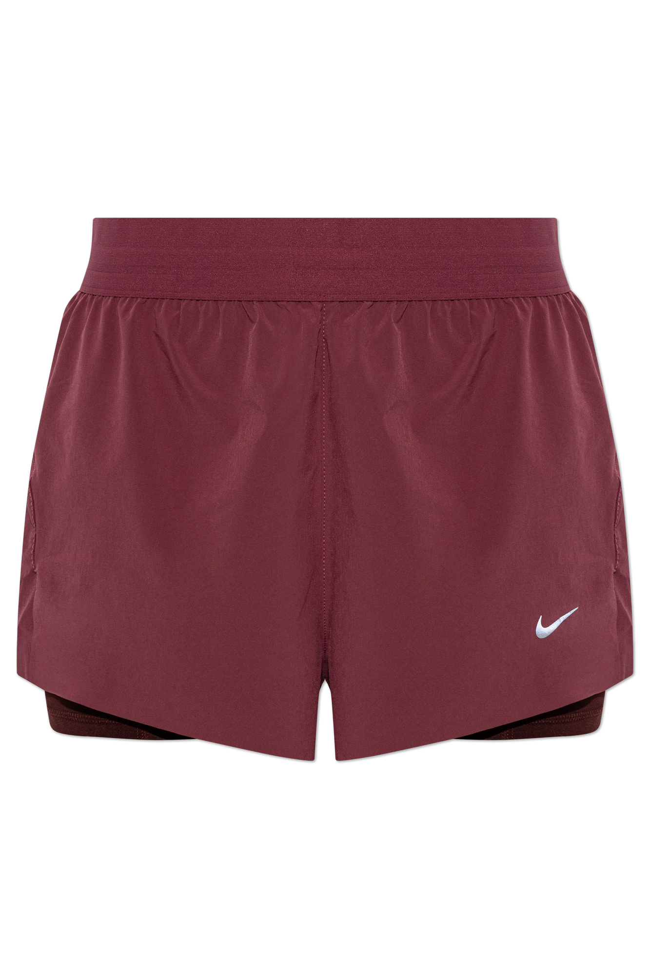 Nike Szorty Z Logo, Kobiety, Bordo
