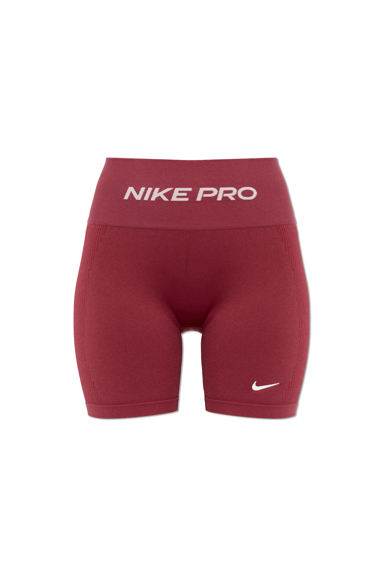 Nike Krótkie Legginsy Z Logo, Kobiety, Czerwony