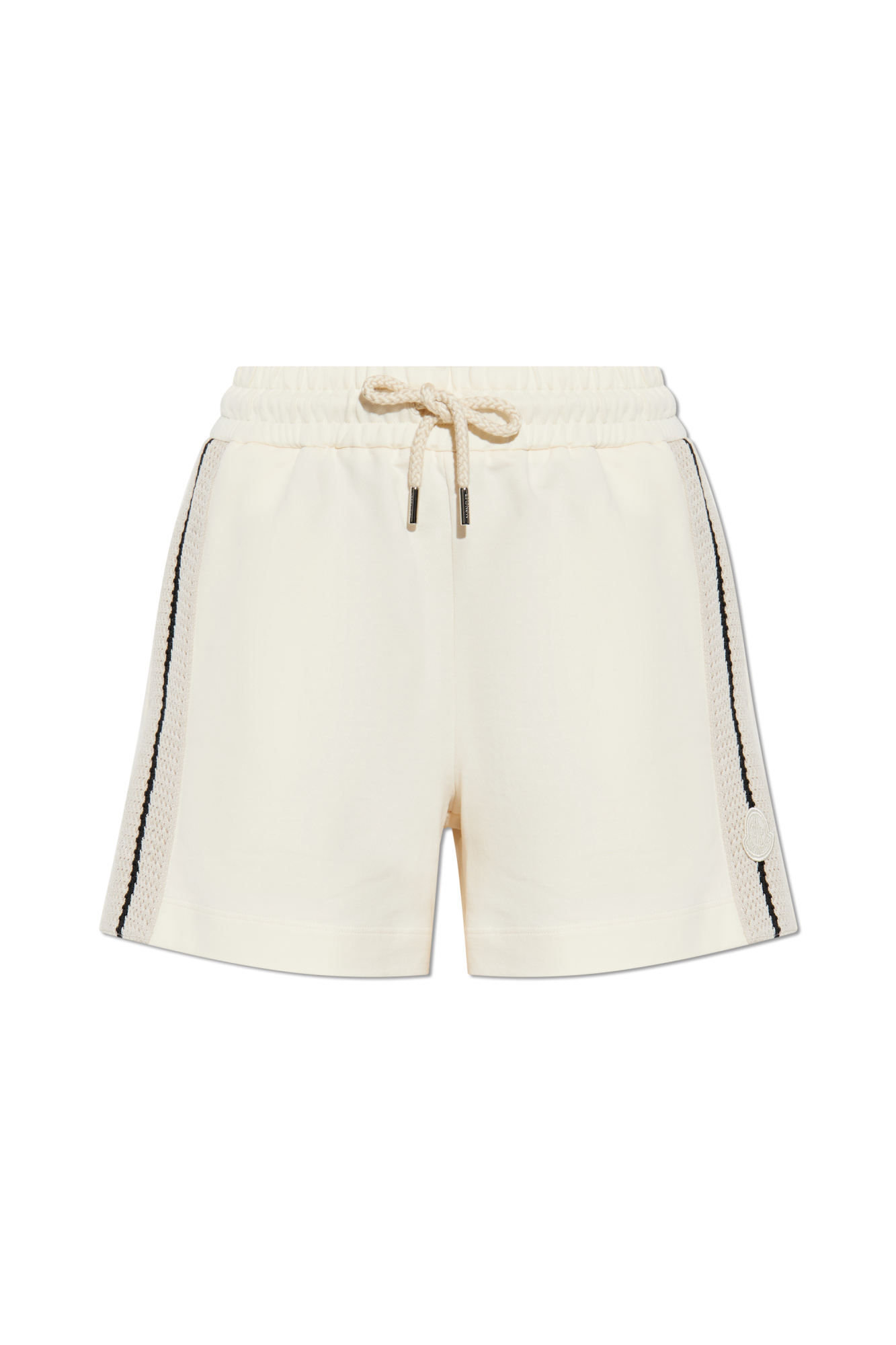 Moncler Szorty Z Logo, Kobiety, Kremowy