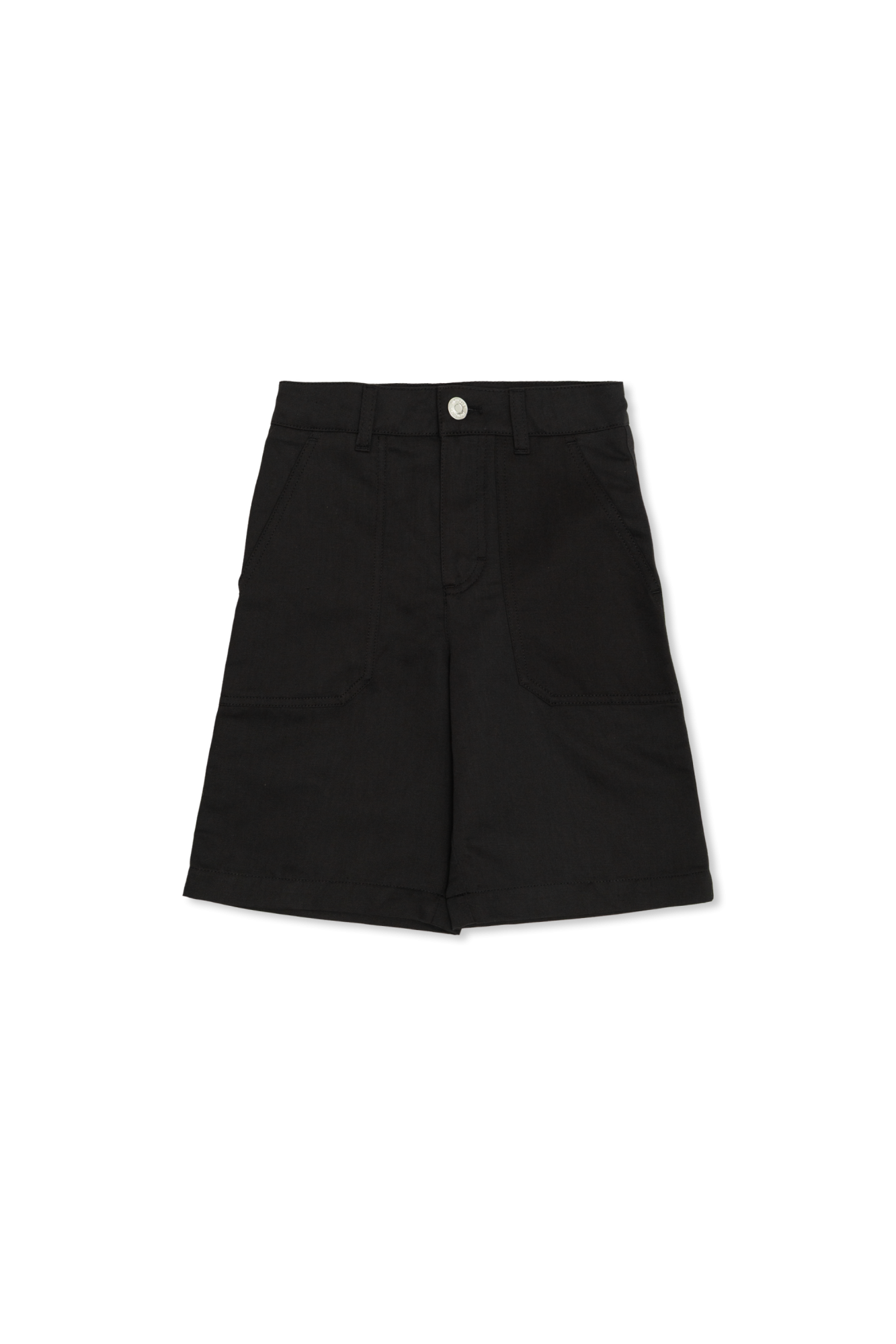 Moncler Enfant Szorty Z Naszywką Z Logo, Unisex, Czarny
