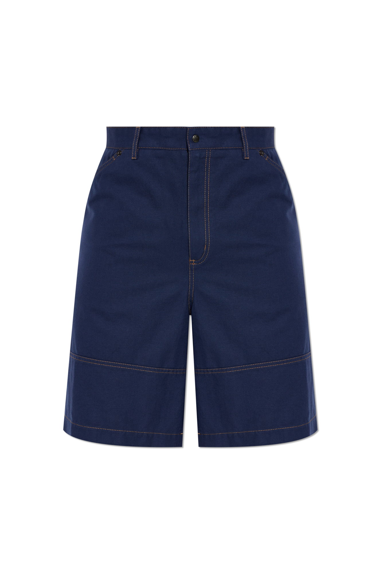 Moncler Jeansowe Szorty, Mężczyźni, Granatowy
