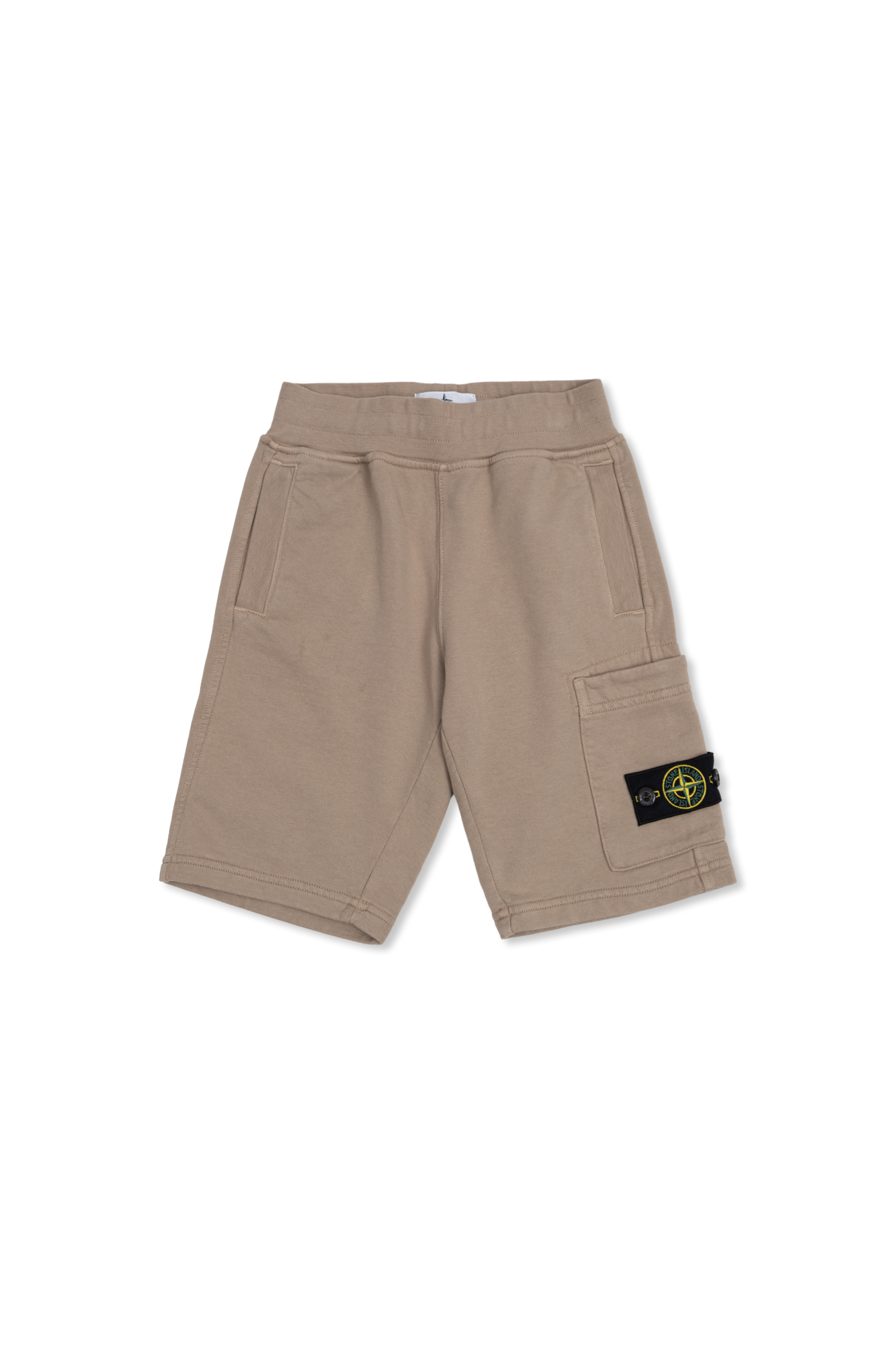 Stone Island Junior Szorty Typu ‘Cargo’ Z Naszywką Logo, Unisex, Beżowy