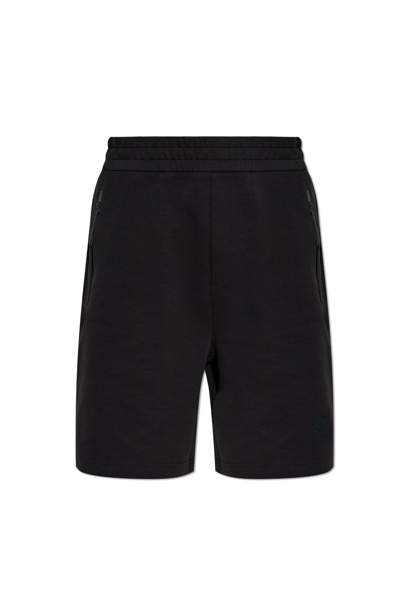 Moncler Szorty Dresowe Z Naszywką, Mężczyźni, Czarny