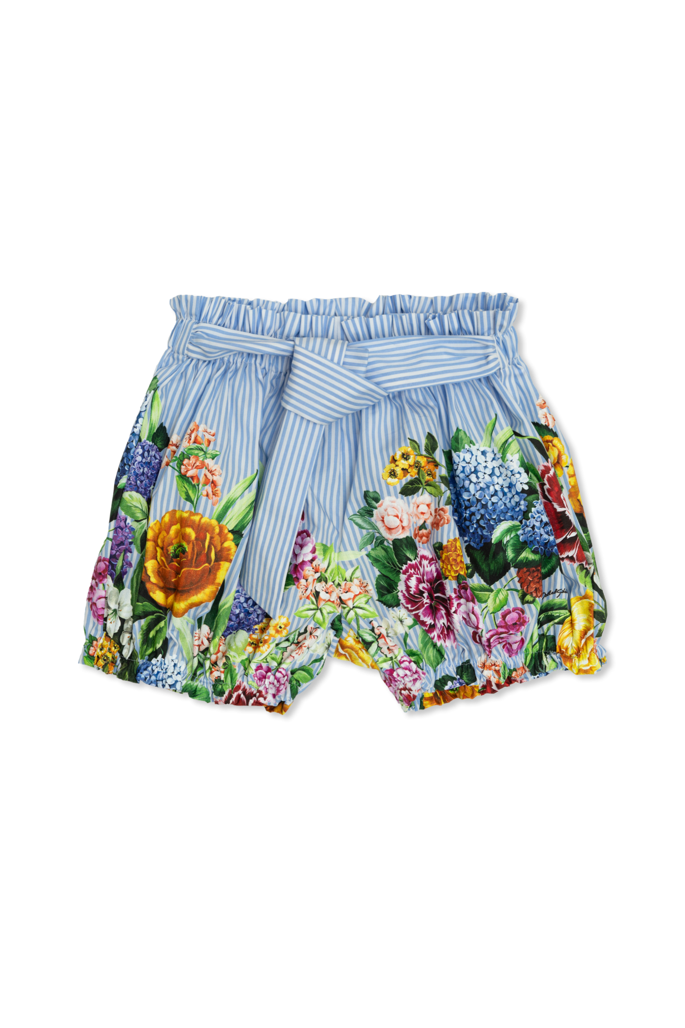 Dolce & Gabbana Kids Szorty Z Motywem Kwiatowym, Unisex, Multikolor
