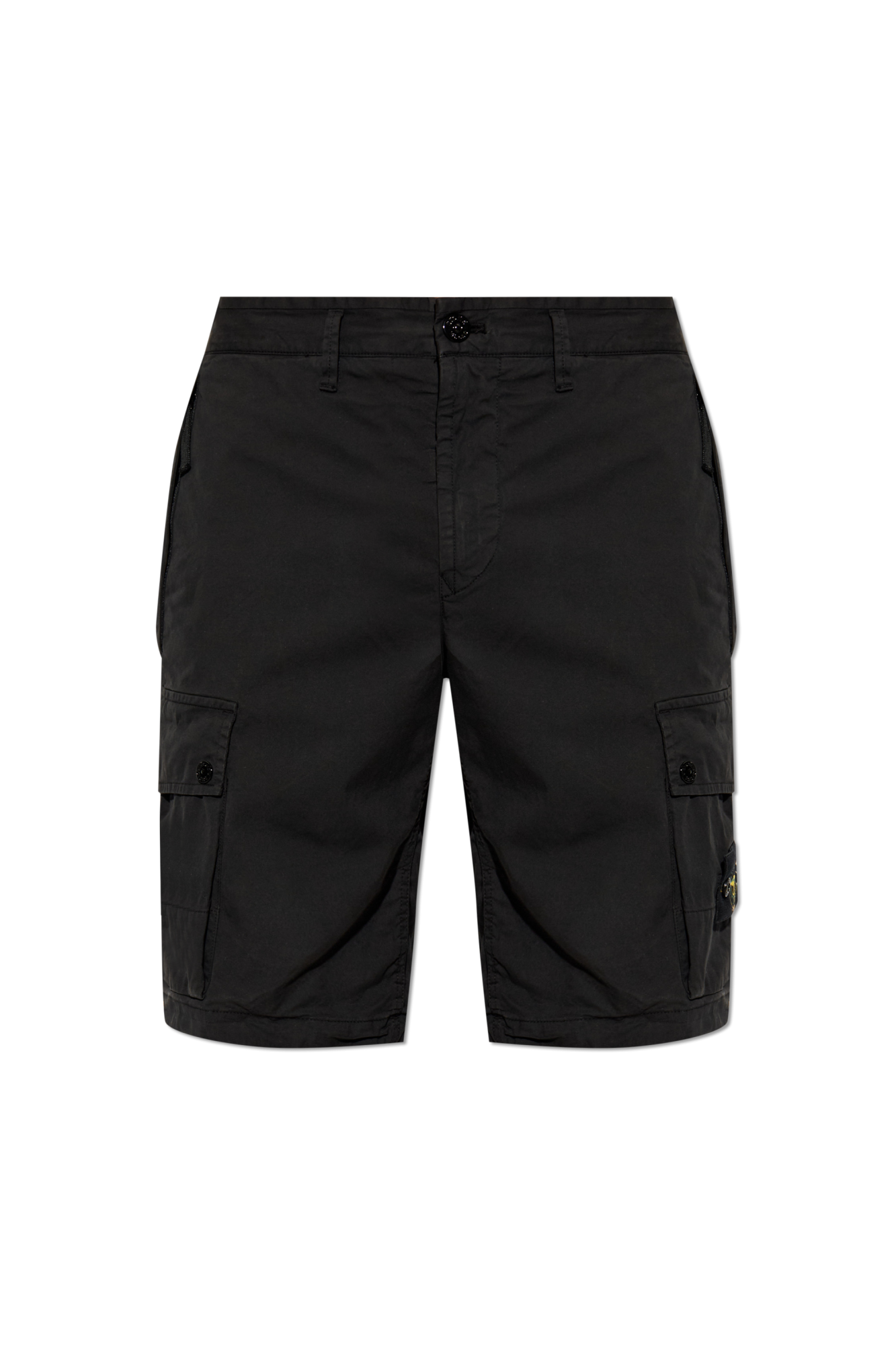 Stone Island Szorty Z Naszywką Logo, Mężczyźni, Czarny