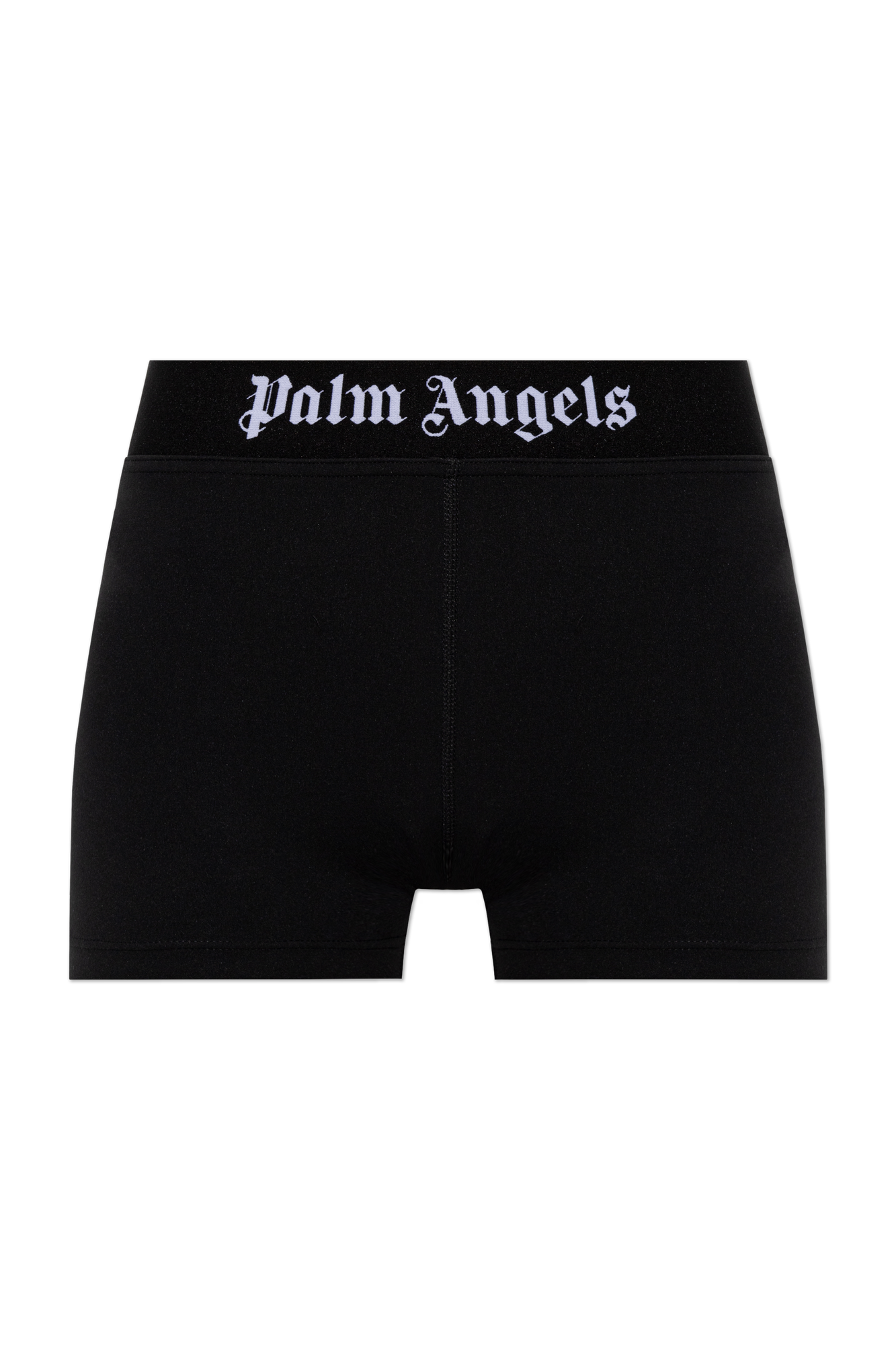 Palm Angels Szorty Z Logo, Kobiety, Czarny