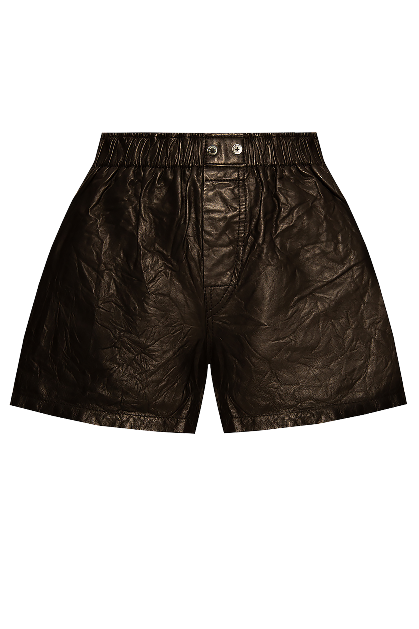 Zadig & Voltaire Skórzane Szorty, Kobiety, Czarny