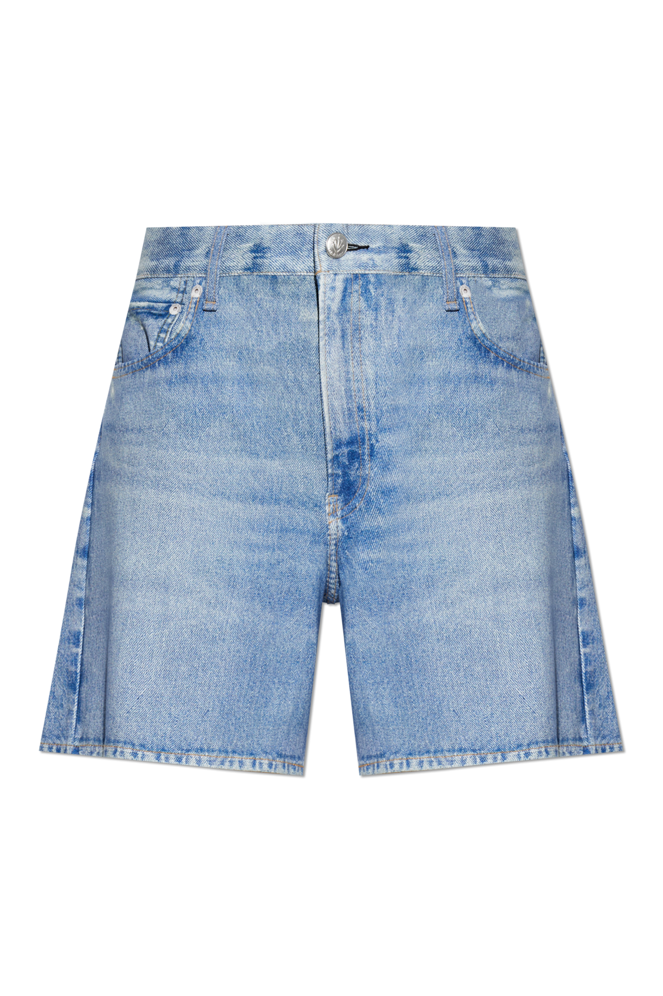 Rag & Bone Szorty Z Materiału Imitującego Jeans, Kobiety, Niebieski