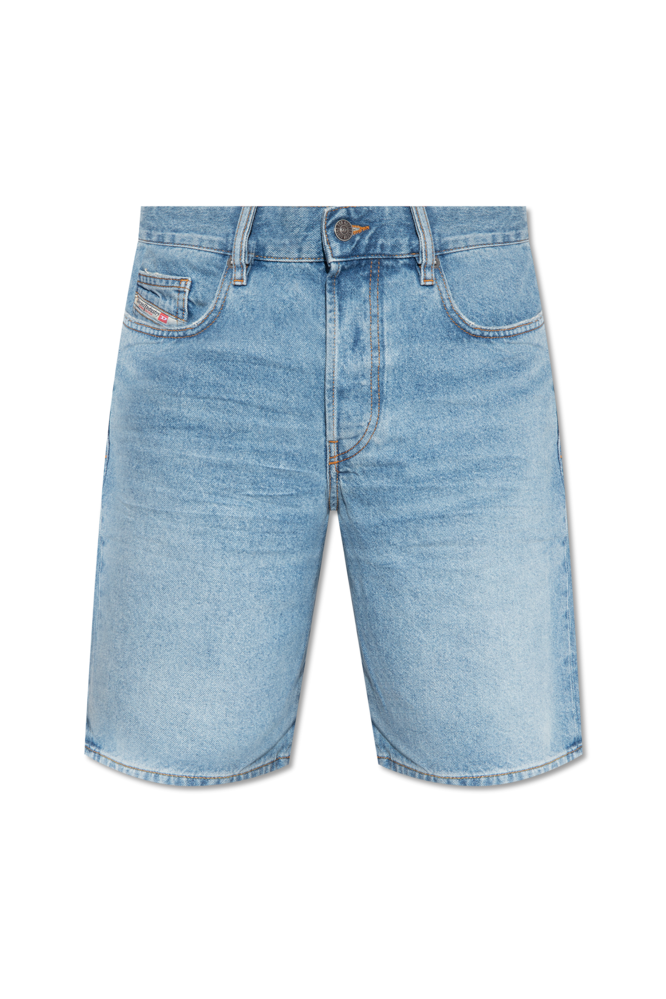 Diesel Jeansowe Szorty, Mężczyźni, Niebieski