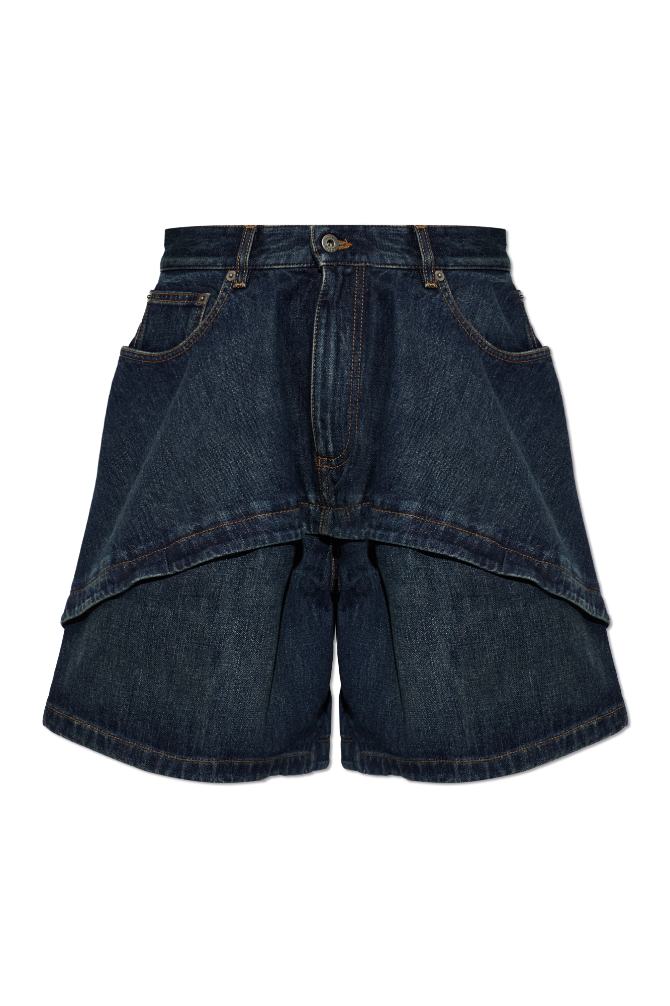 Loewe Jeansowe Szorty, Kobiety, Granatowy