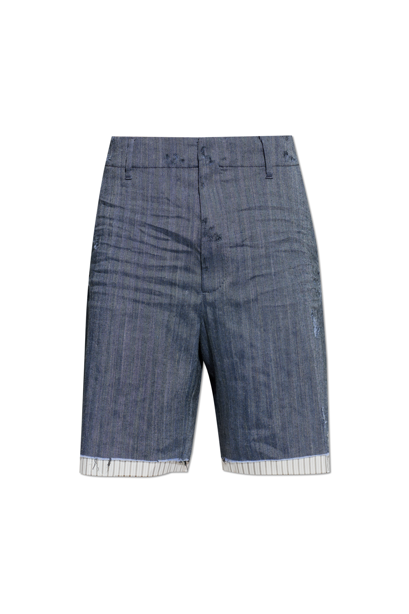 Dsquared2 Szorty Z Efektem `vintage`, Mężczyźni, Granatowy