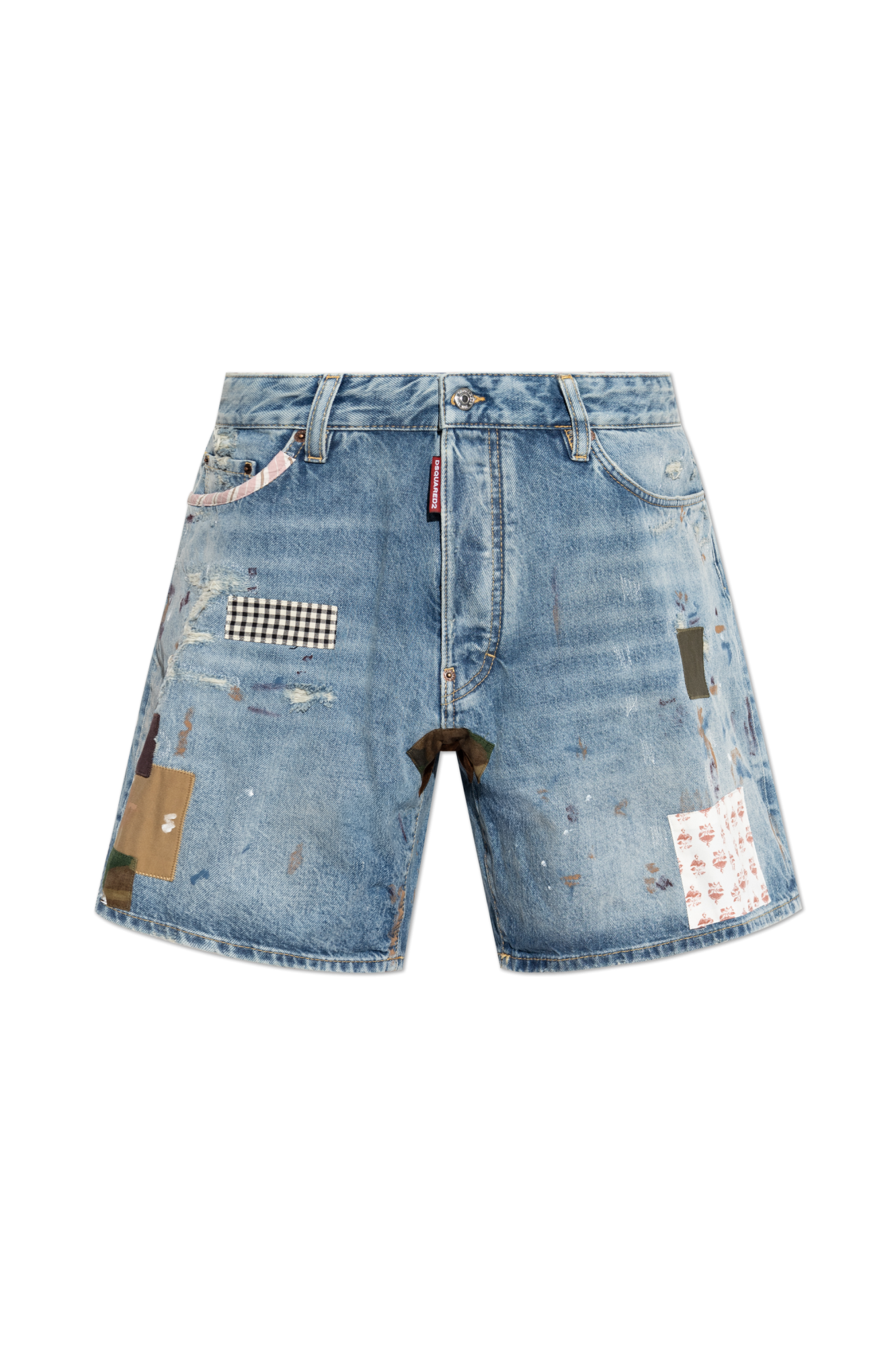 Dsquared2 Jeansowe Szorty ‘Boxer’, Mężczyźni, Niebieski
