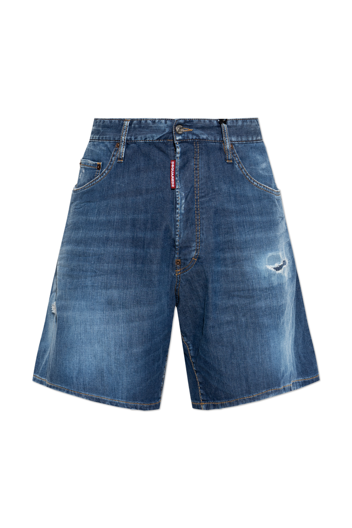 Dsquared2 Jeansowe Szorty ‘Boxer’, Mężczyźni, Granatowy