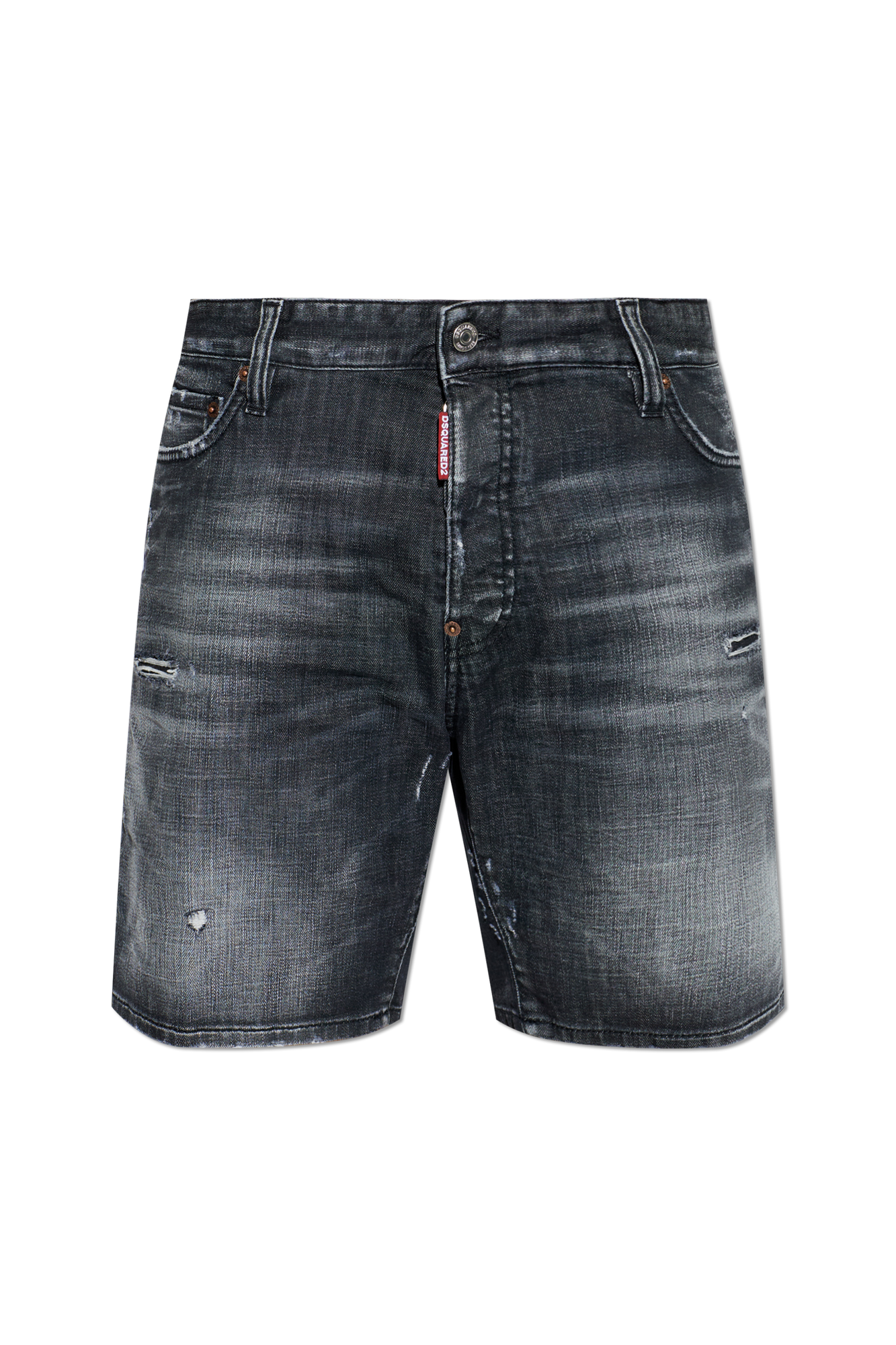 Dsquared2 Jeansowe Szorty `Marine`, Mężczyźni, Czarny