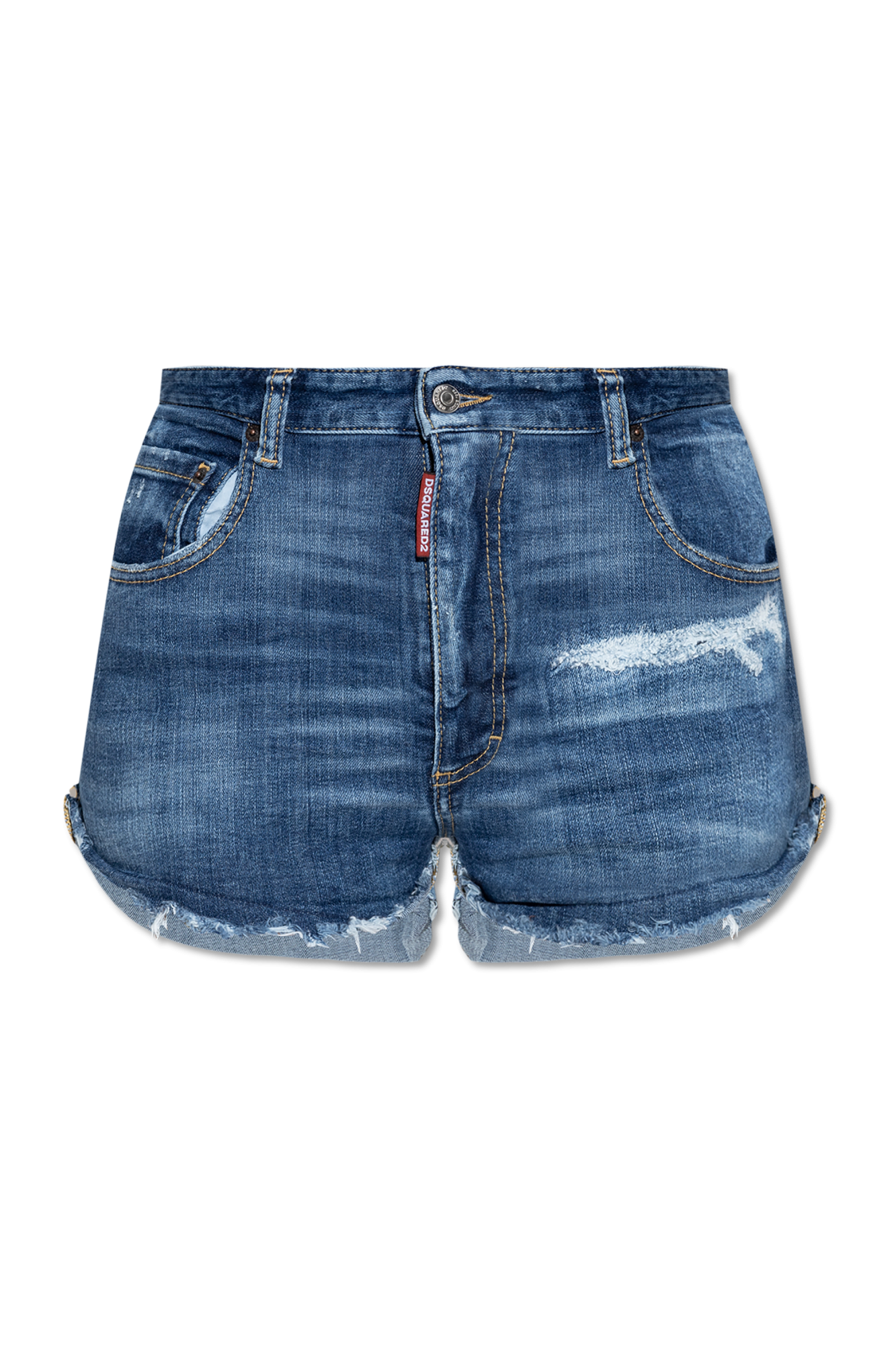 Dsquared2 Szorty Z Wysokim Stanem, Kobiety, Niebieski
