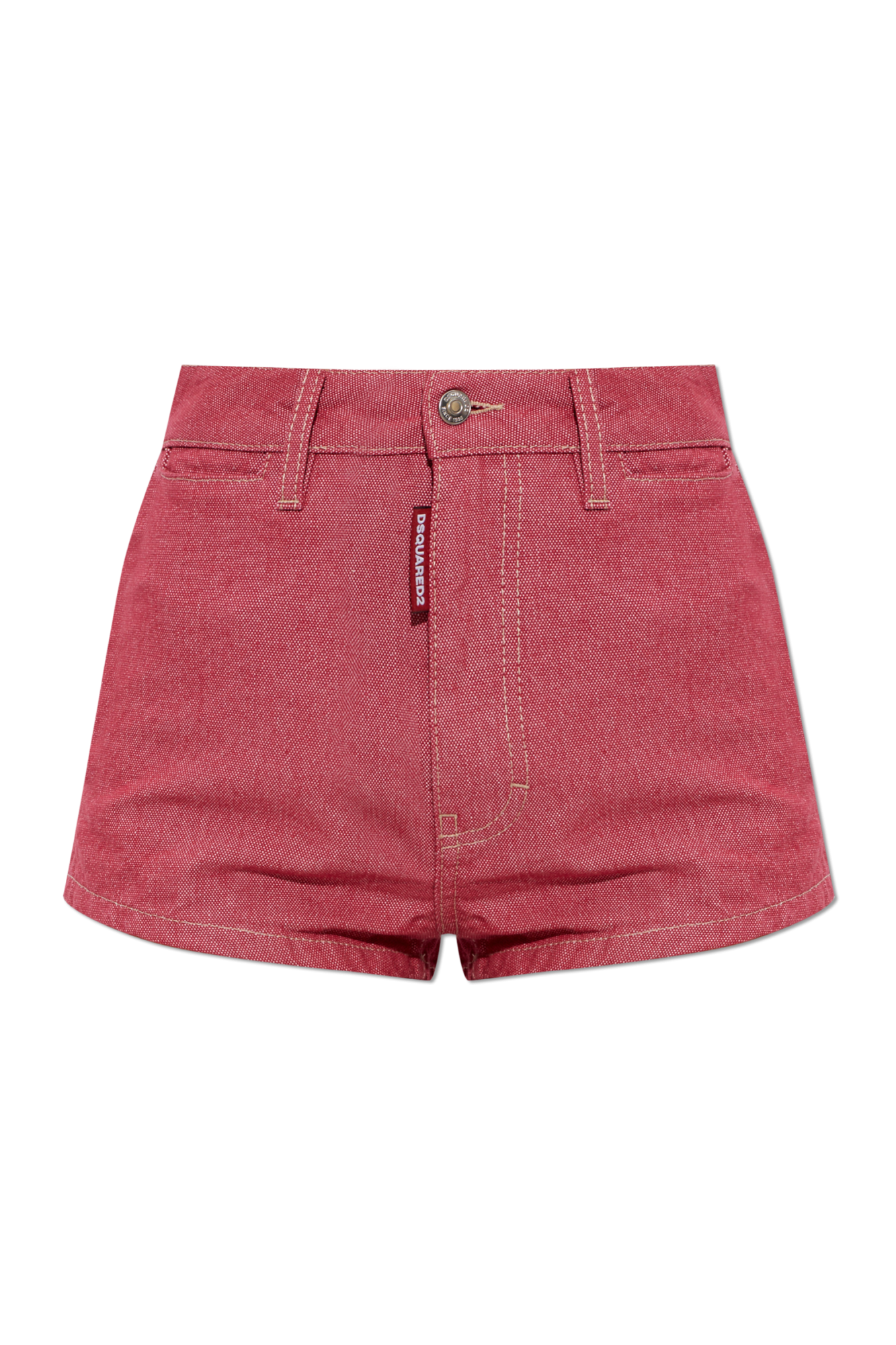 Dsquared2 Jeansowe Szorty, Kobiety, Czerwony