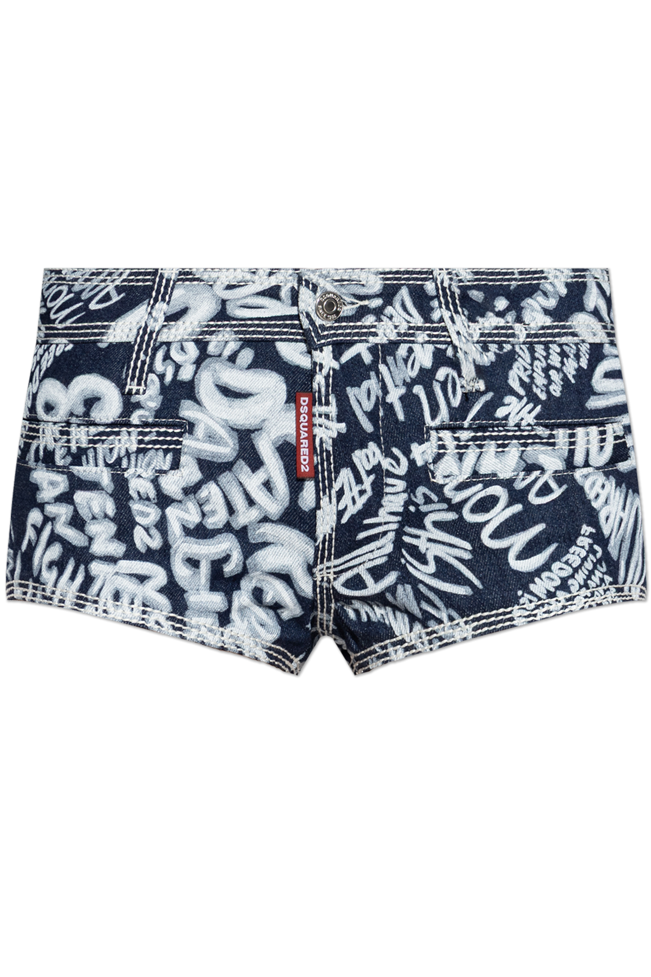 Dsquared2 Jeansowe Szorty, Kobiety, Granatowy