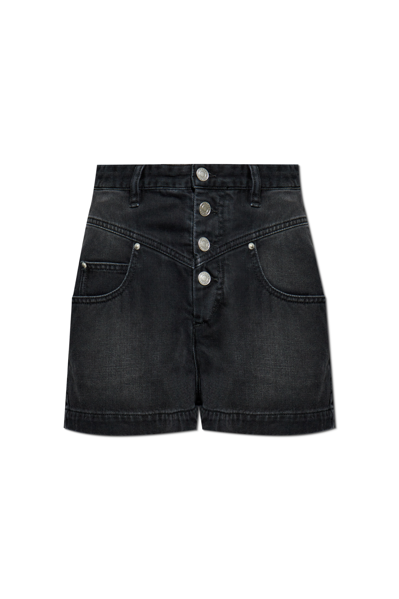 Isabel Marant Jeansowe Szorty `Jovany`, Kobiety, Czarny