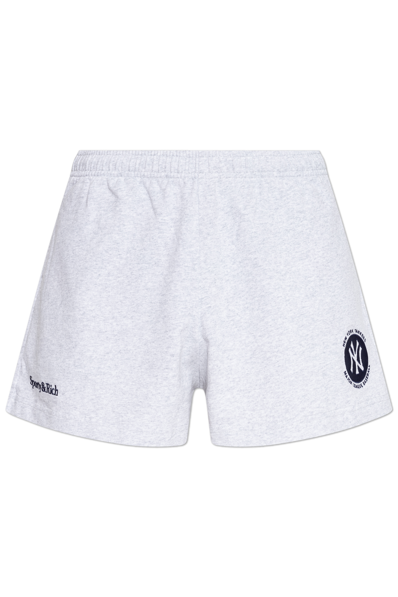 Sporty & Rich Szorty Z Kolekcji  `47 & The New York Yankees`, Unisex, Szary