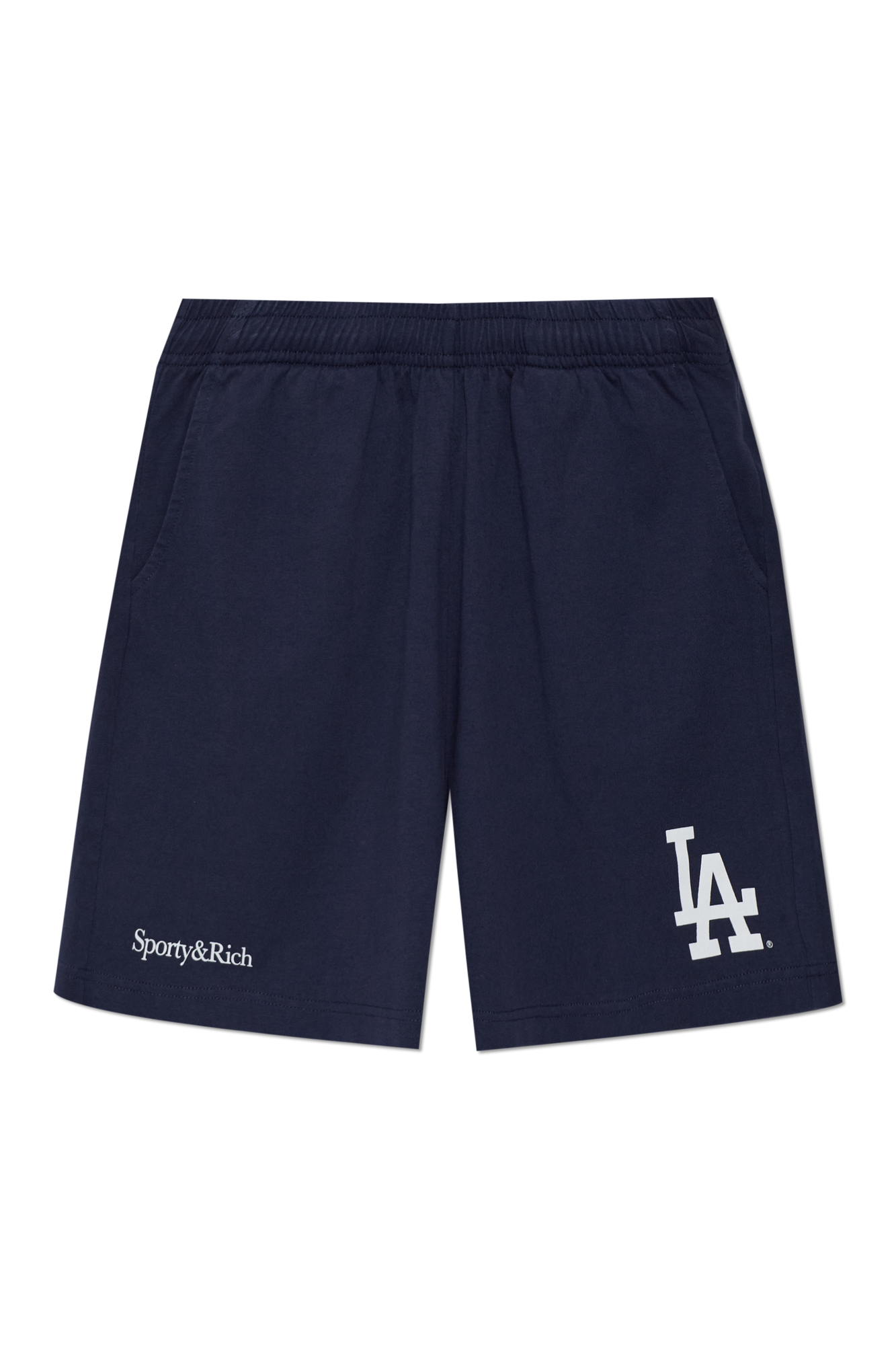 Sporty & Rich Szorty Z Kolekcji ‘S&R X LA Dodgers’, Unisex, Granatowy