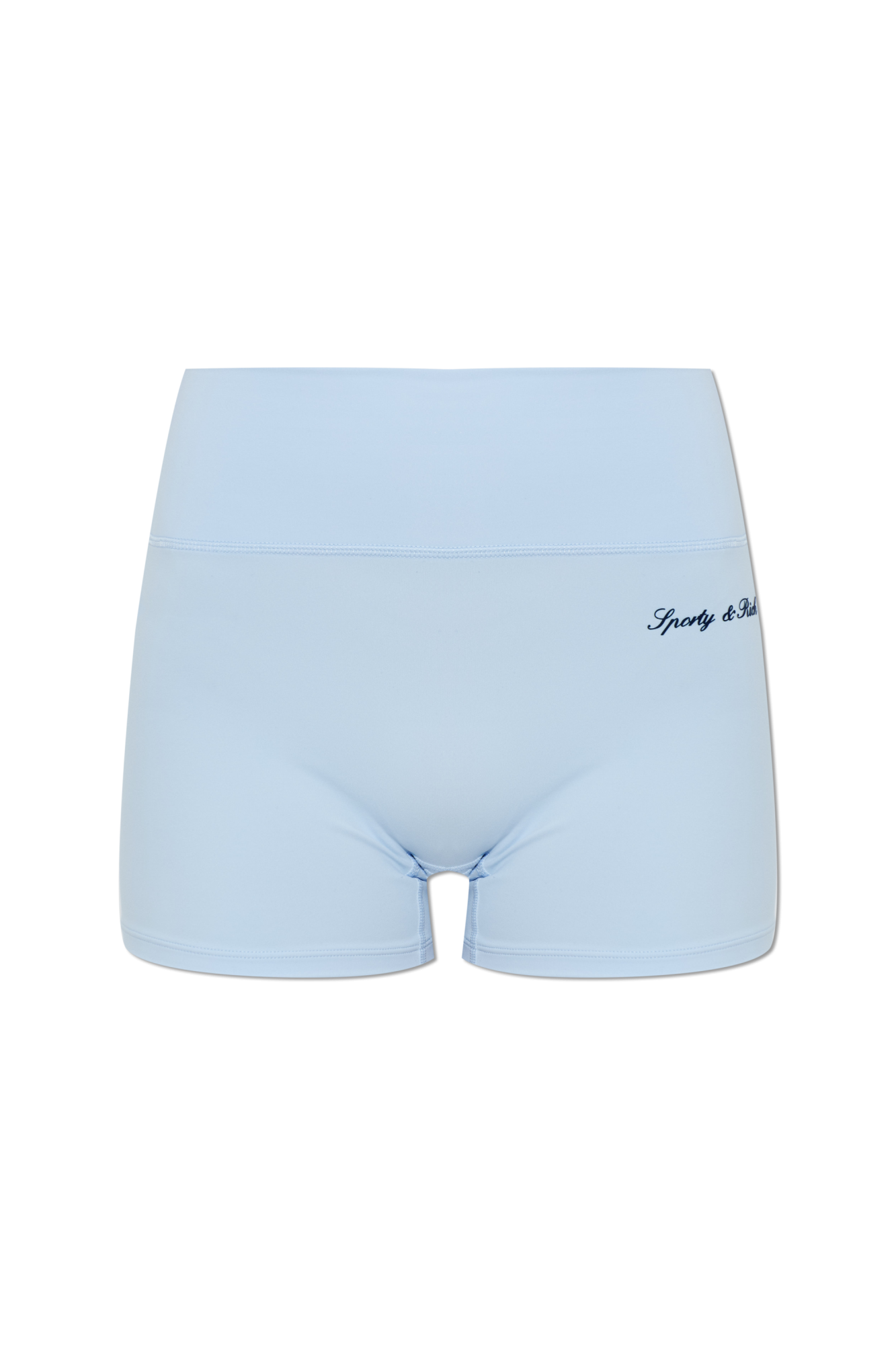 Sporty & Rich Krótkie Legginsy Z Kolekcji `Beverly Hills Tennis`, Kobiety, Niebieski