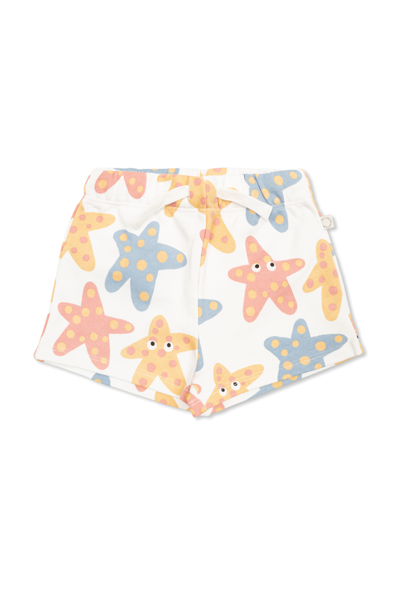 Stella McCartney Kids Szorty Z Nadrukiem, Unisex, Biały