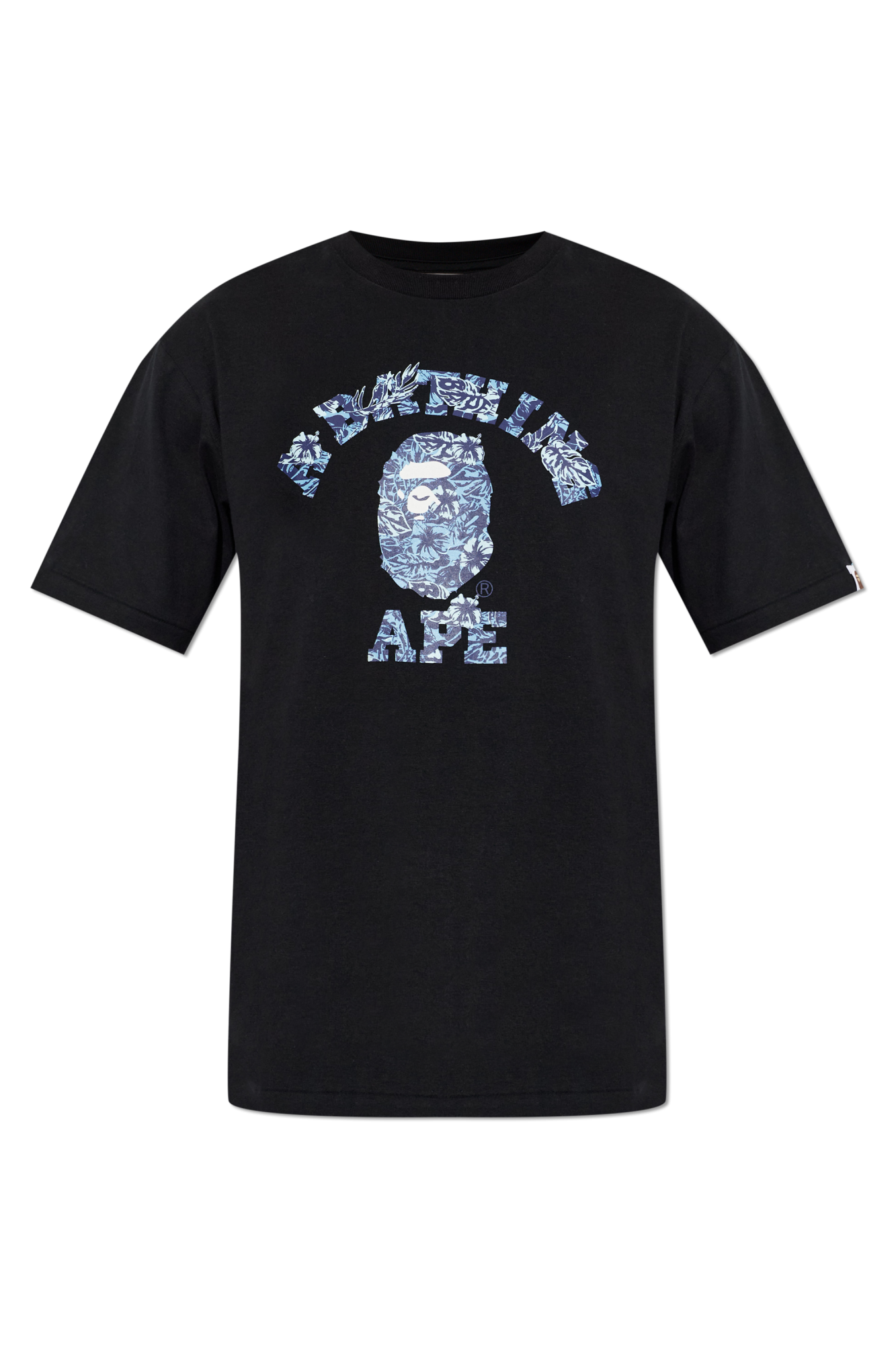 A BATHING APE® T-shirt Z Nadrukiem, Mężczyźni, Czarny