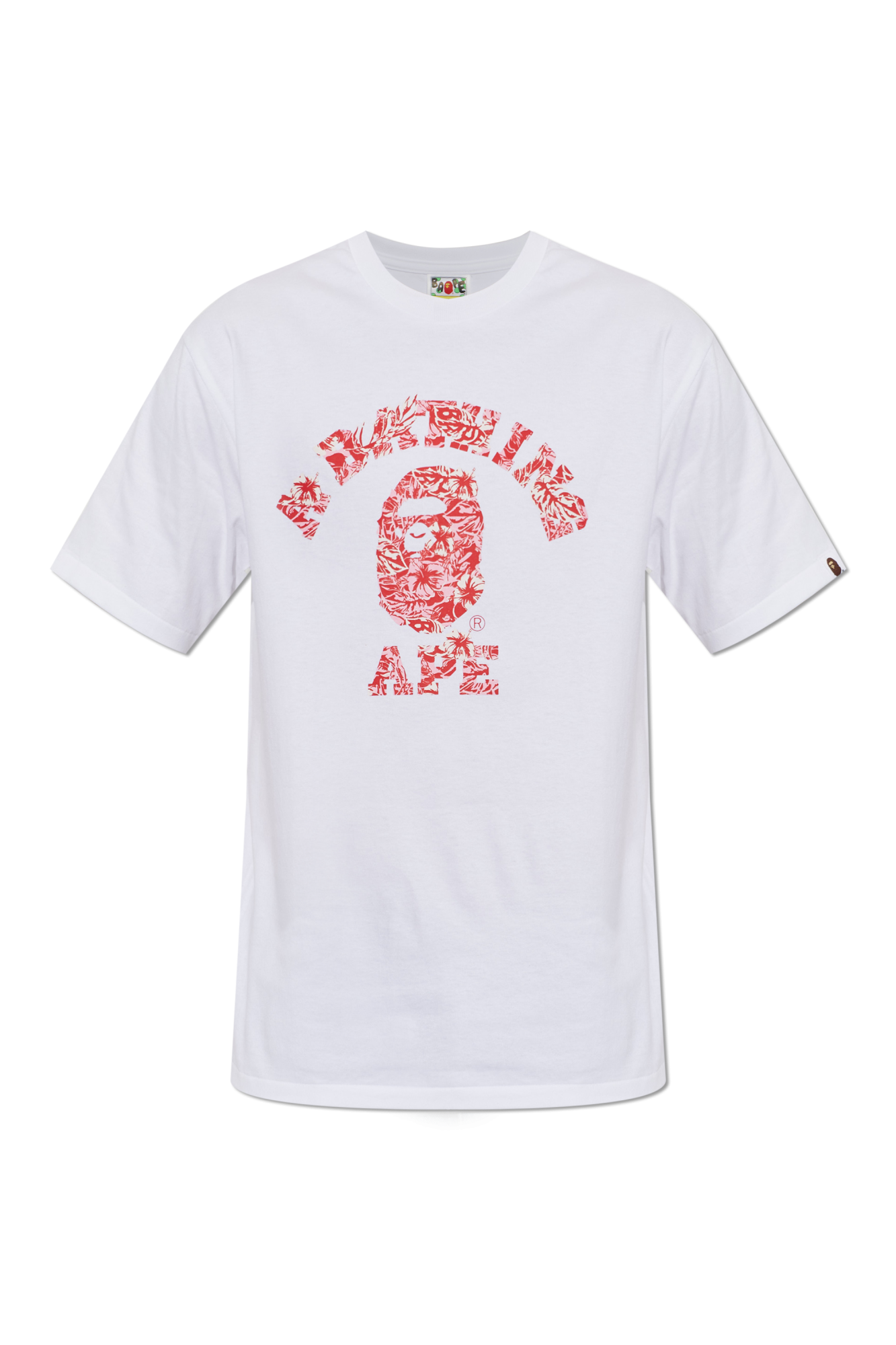 A BATHING APE® T-shirt Z Nadrukiem, Mężczyźni, Biały