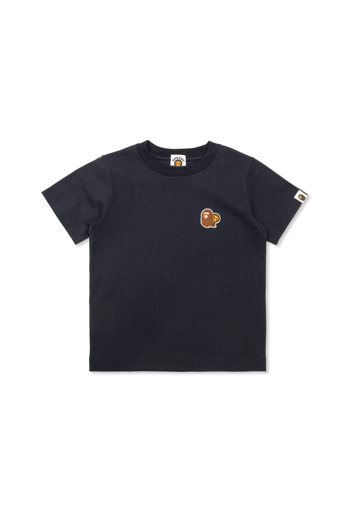 A BATHING APE® Kids T-shirt Z Naszywką, Unisex, Granatowy