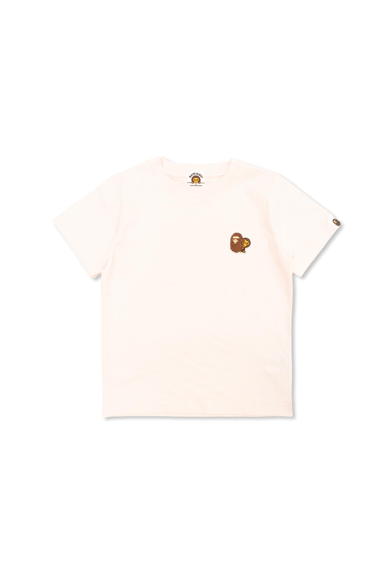 A BATHING APE® Kids T-shirt Z Naszywką, Unisex, Różowy