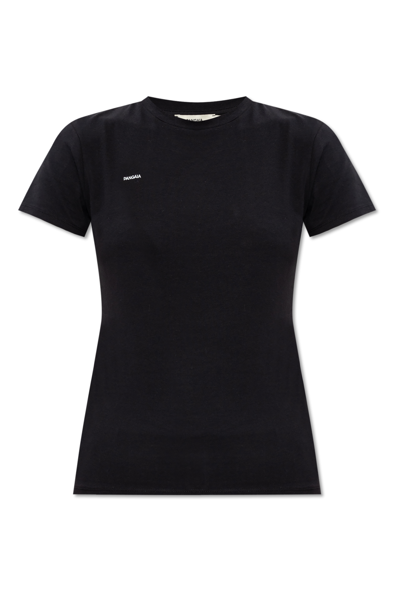 Pangaia T-shirt Z Logo, Kobiety, Czarny