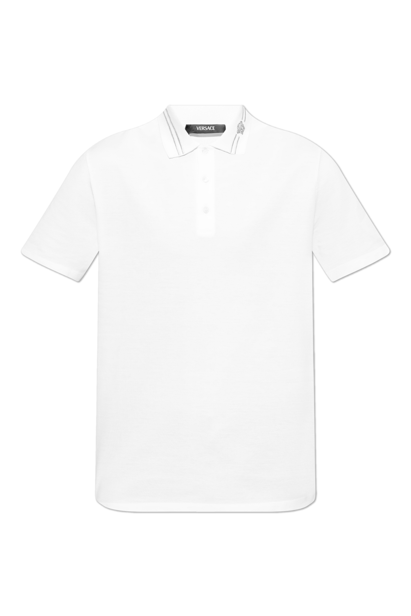 Versace Polo Z Logo, Mężczyźni, Biały