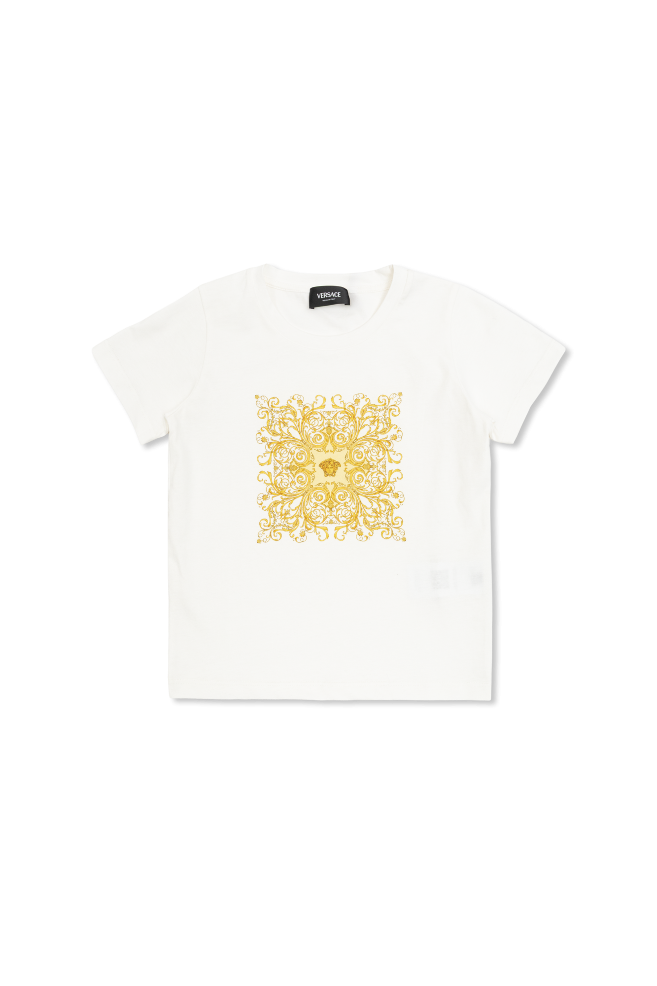 Versace Kids T-shirt Z Nadrukiem, Unisex, Biały