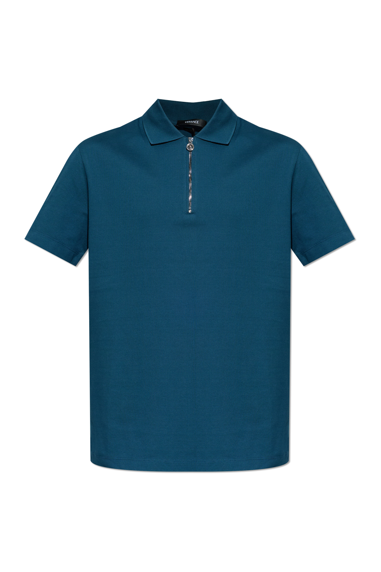 Versace Bawełniane Polo, Mężczyźni, Niebieski