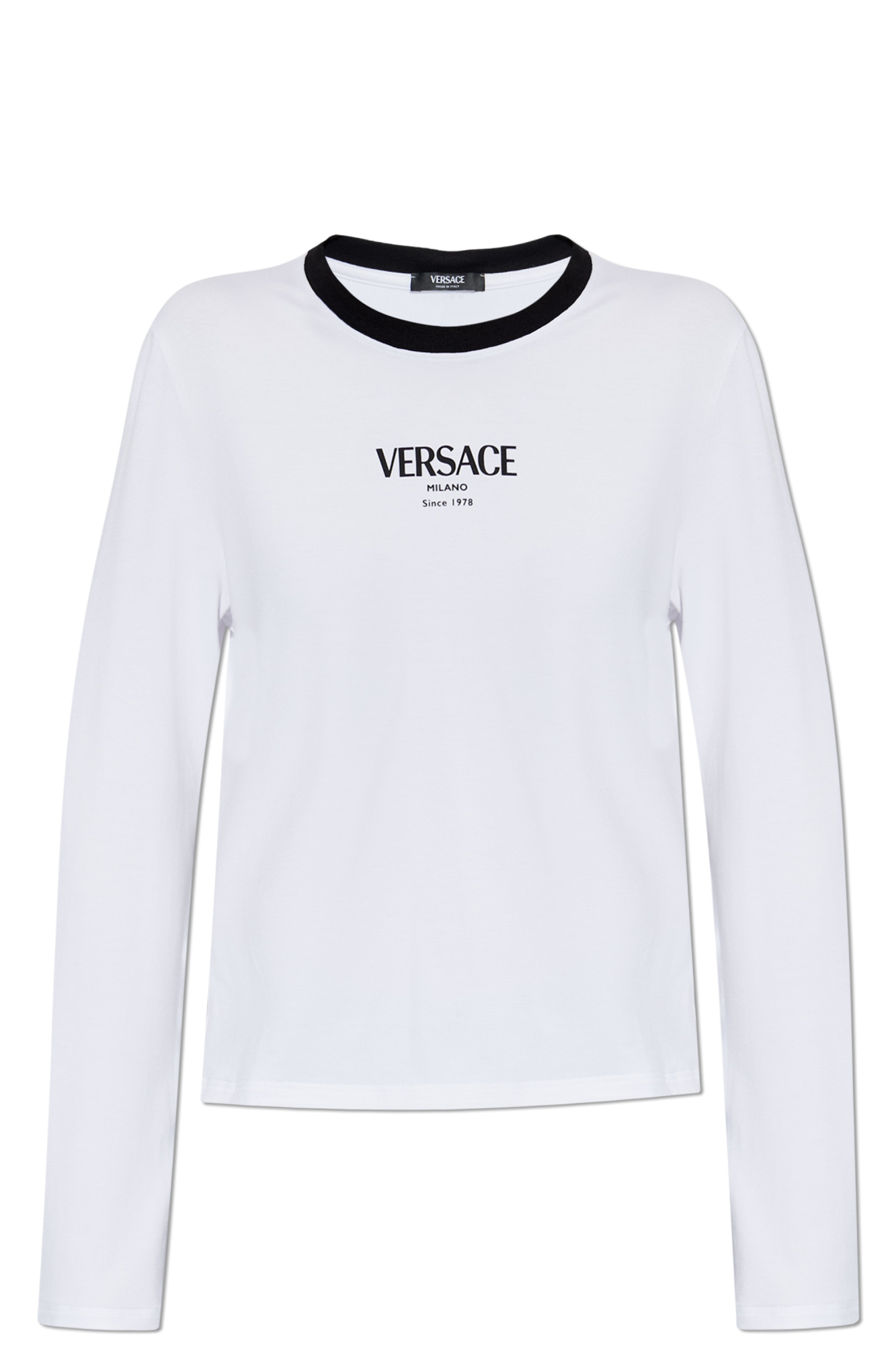 Versace T-shirt Z Logo, Kobiety, Biały