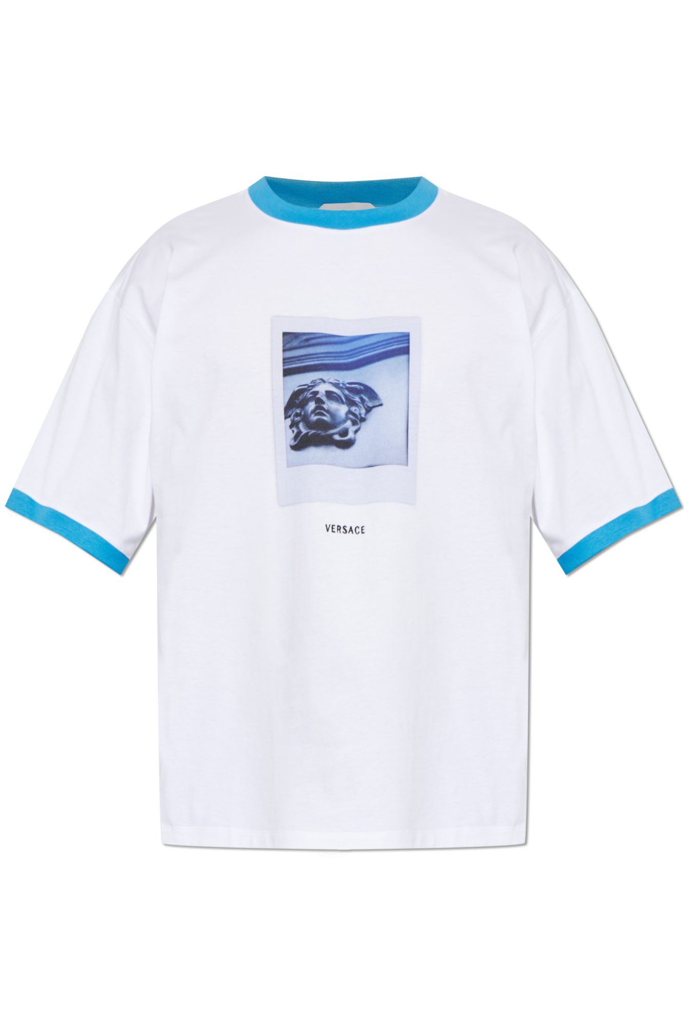 Versace T-shirt Z Nadrukiem, Mężczyźni, Biały