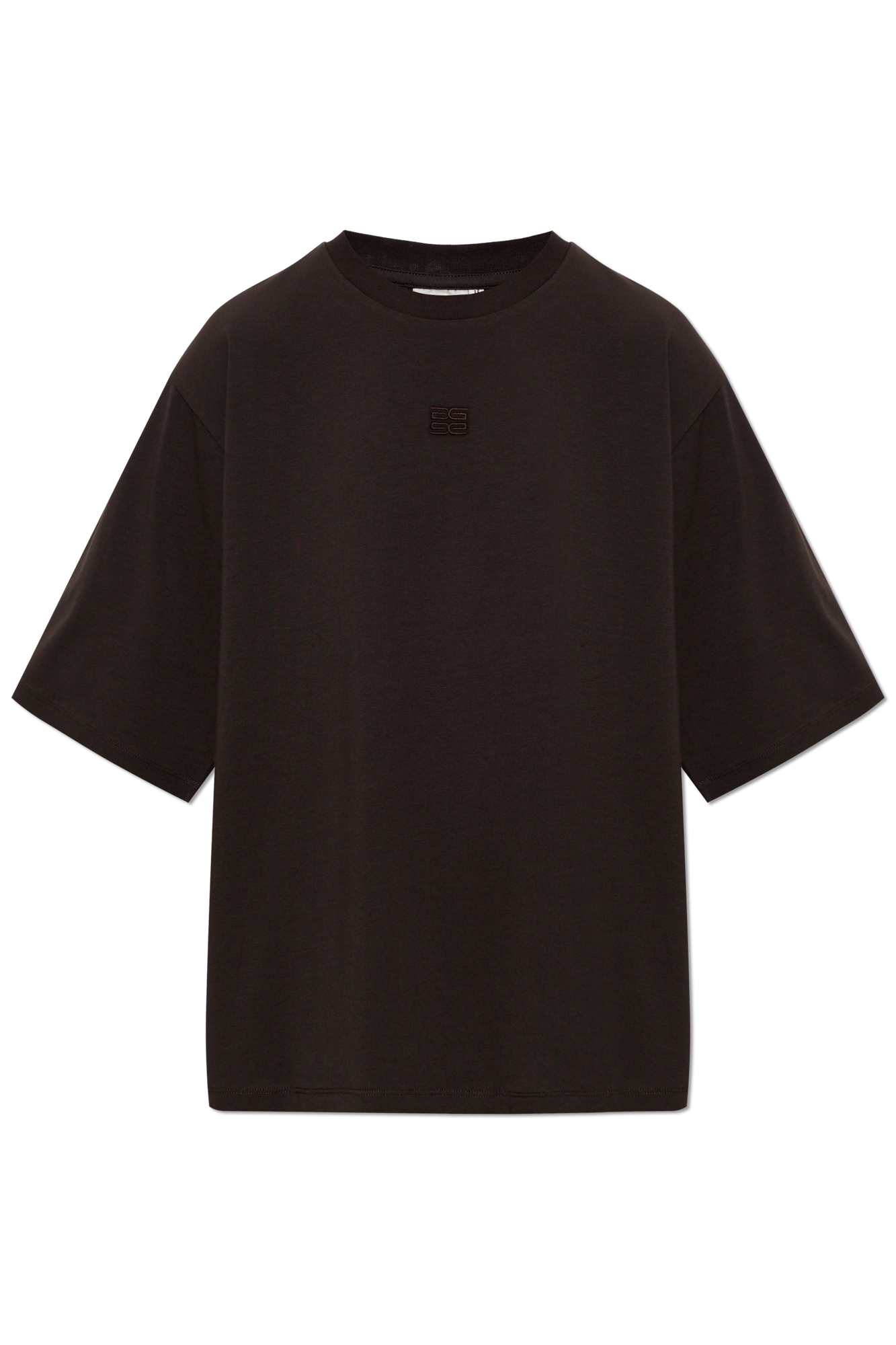 Gestuz Bawełniany T-shirt ‘Gzdami’, Kobiety, Brązowy