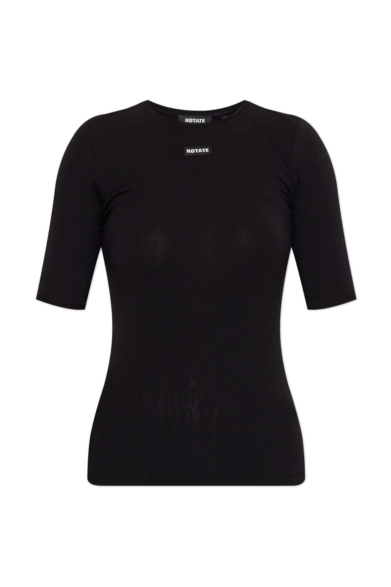 ROTATE T-shirt Z Logo, Kobiety, Czarny