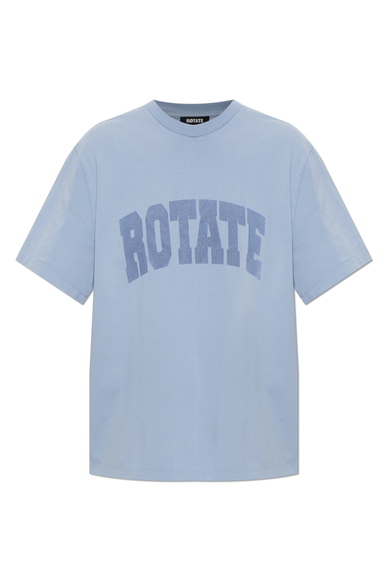 ROTATE T-shirt Z Nadrukowanym Logo, Kobiety, Niebieski