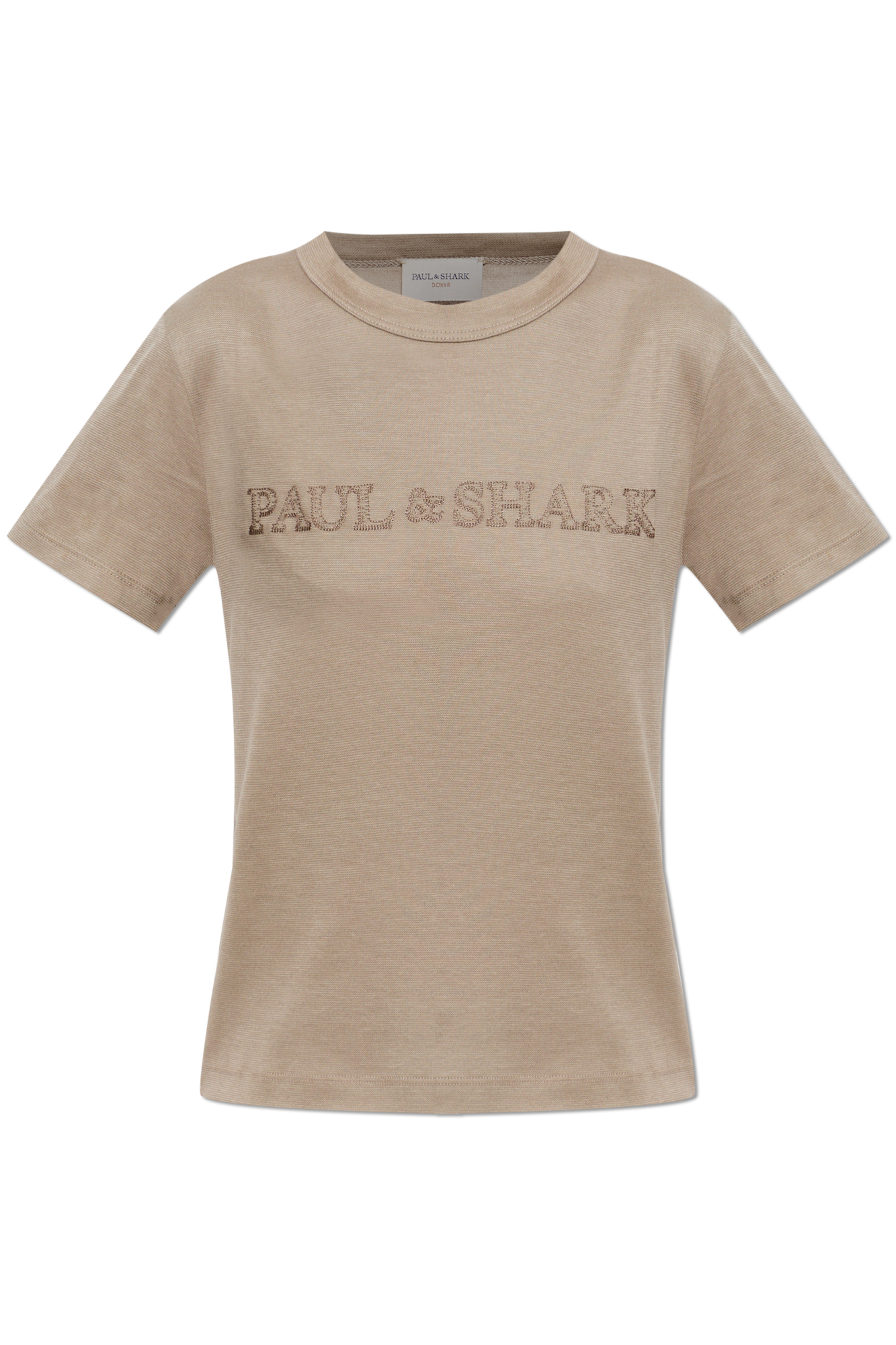 Paul & Shark T-shirt Z Wyszytym Logo, Kobiety, Szary