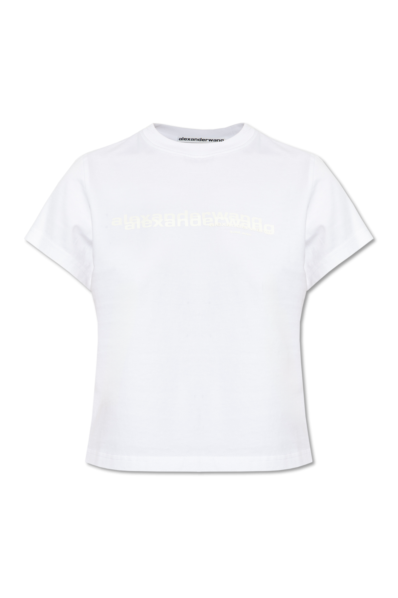Alexander Wang T-shirt Z Nadrukowanym Logo, Kobiety, Biały