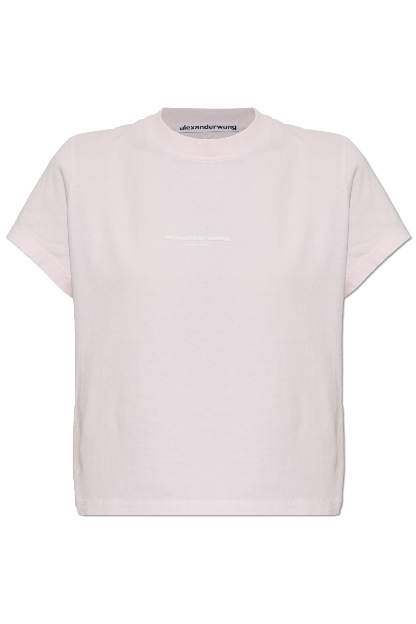 Alexander Wang T-shirt Z Logo, Kobiety, Różowy